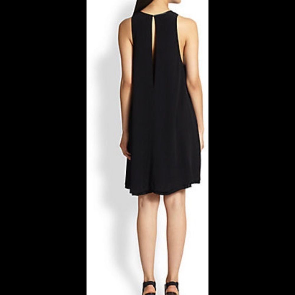 T by Alexander Wang T Alexander Wang Leather Trimmed Crepe Melange Trapeze Raw C Size XS / US 0-2 / IT 36-38 - 12 Thumbnail
