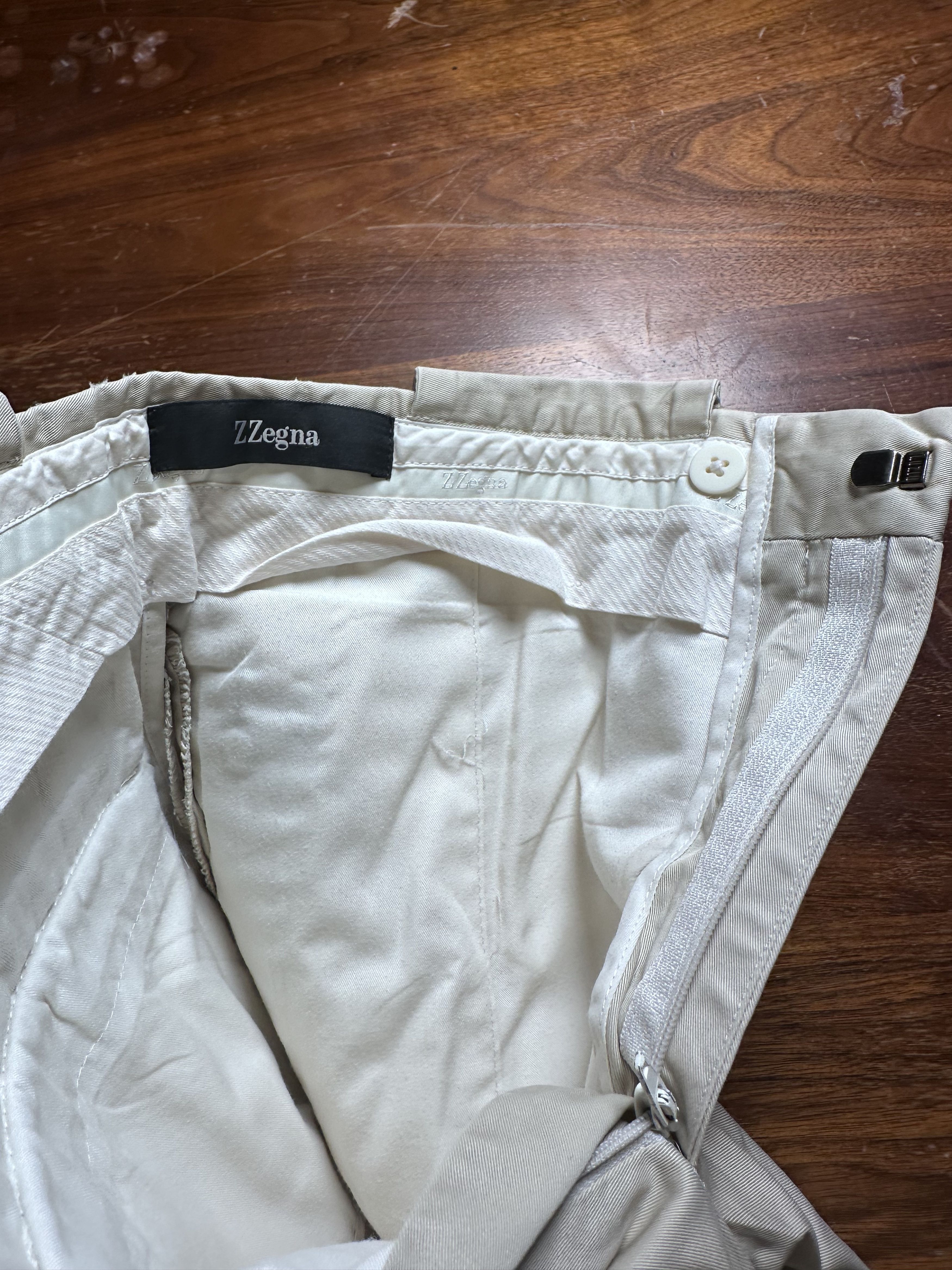 Z Zegna Z Zegna Narrow Fit Khaki Chino Trousers Pants Size US 40 / EU 56 - 3 Thumbnail