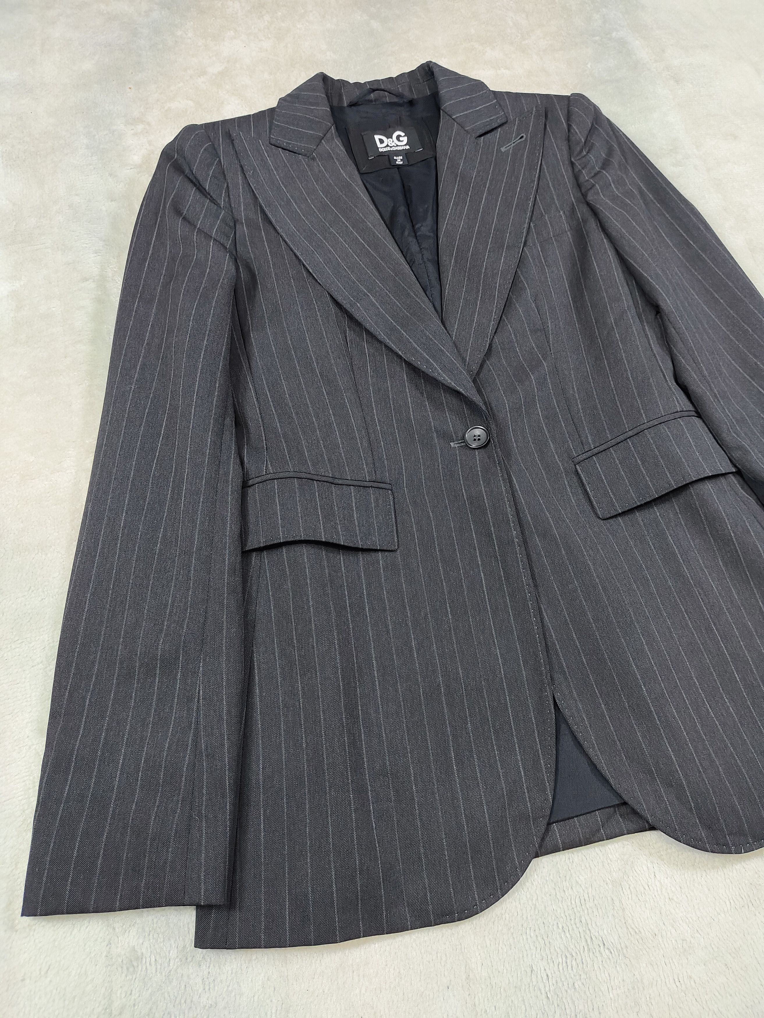 Dolce & Gabbana 00s Dolce Gabbana- Tailoring Pinstripe Slim Blazer Size M / US 6-8 / IT 42-44 - 7 Thumbnail