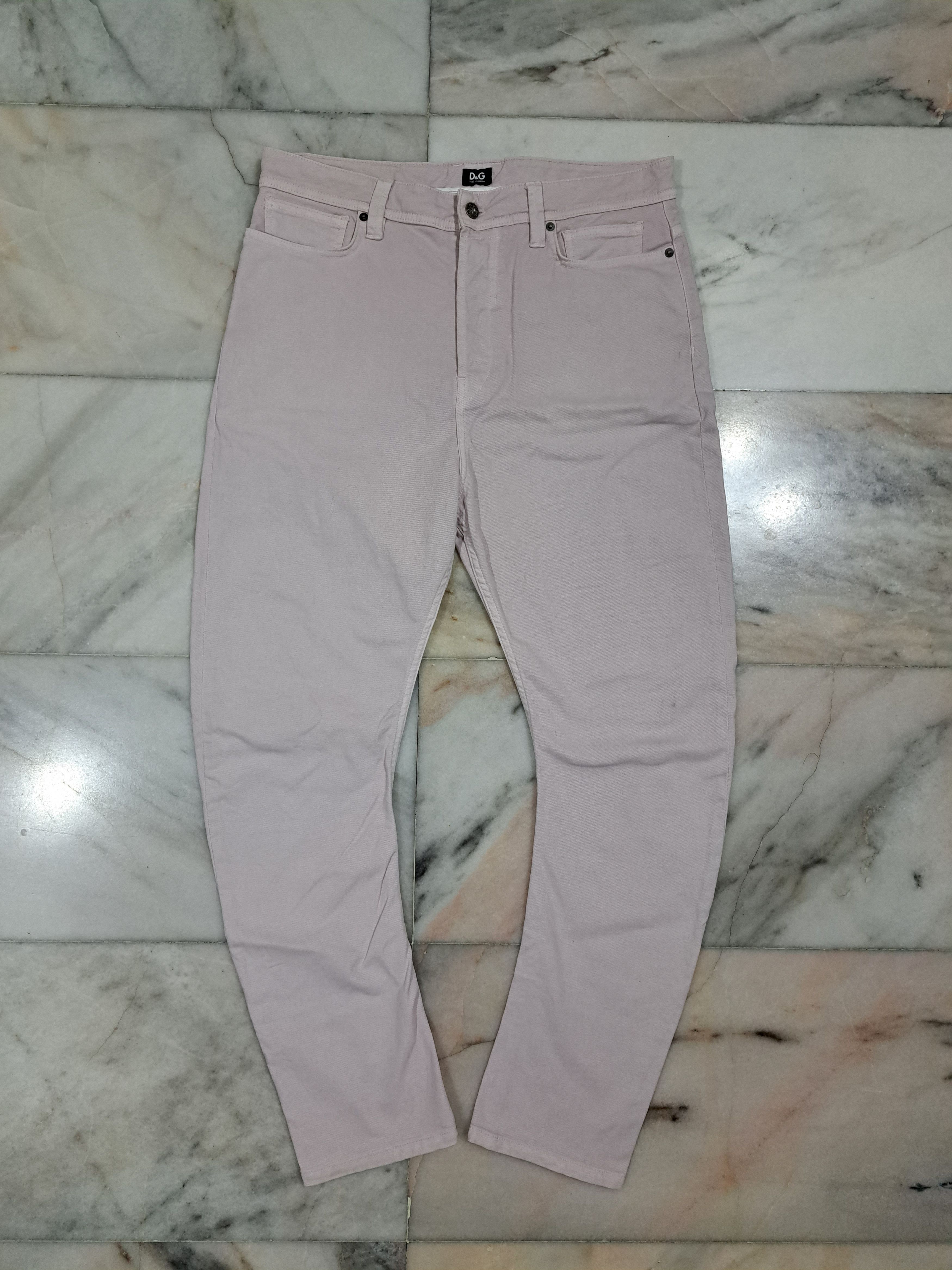 image of Archival Clothing x Dolce Gabbana Vintage Dolce & Gabbana Curved Jeans in Pink, Men's (Size 35)