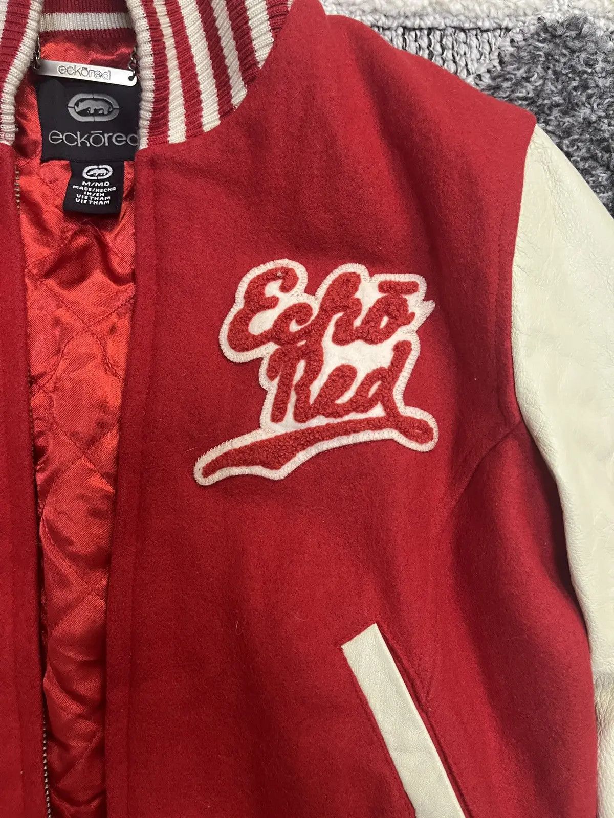 Ecko Unltd. ECKO UNLTD. RED VINTAGE LEATHER JACKET Size US S / EU 44-46 / 1 - 3 Thumbnail