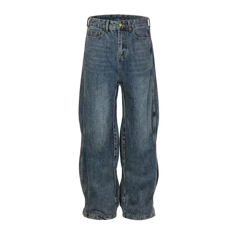 Japanese Brand × Jean Street Wash Wide Leg Casual Jeans Size US 32 / EU 48 - 1 Thumbnail