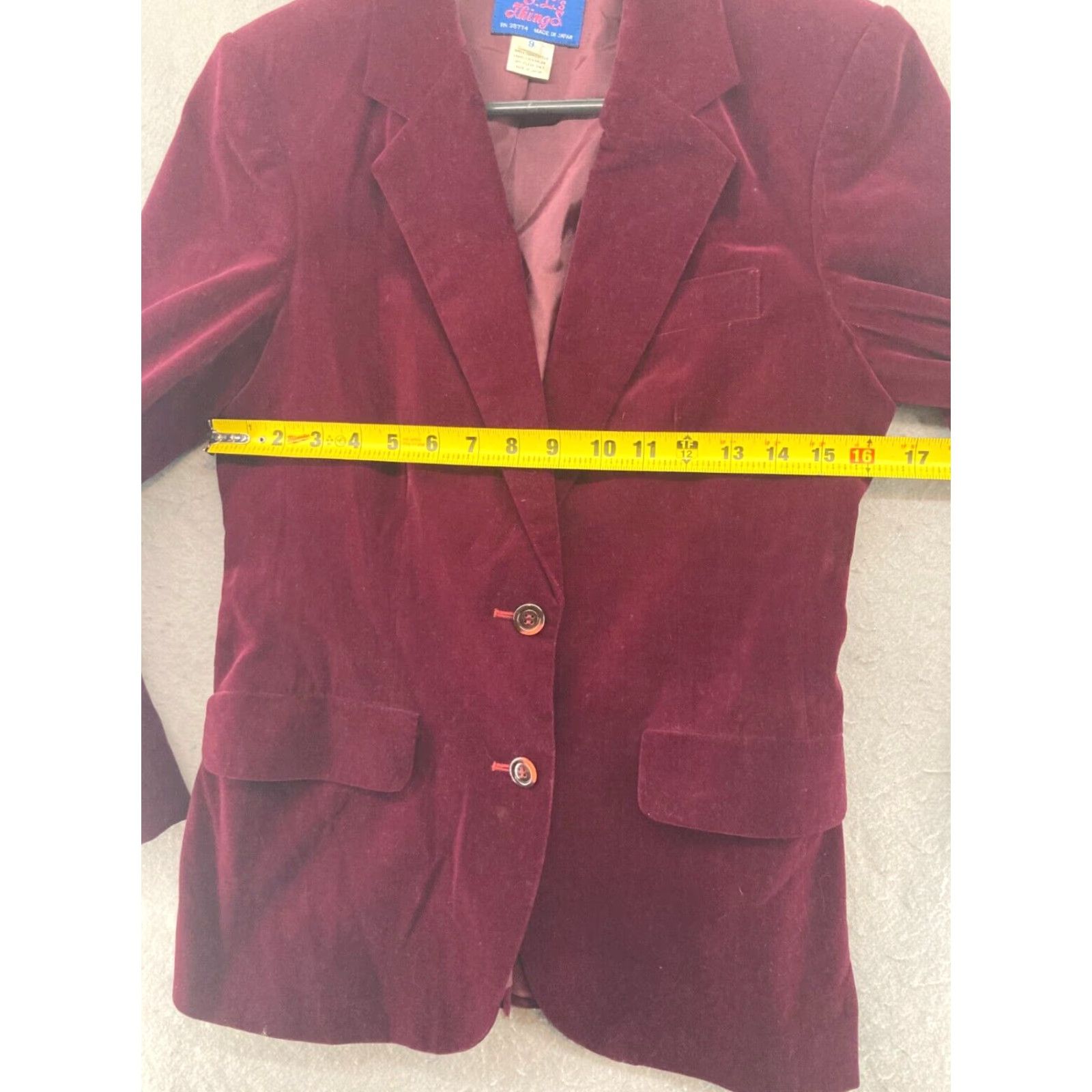Vintage VINTAGE FL Things Womens Sport Jacket 9 Red Berry Work 80s 90s Size M / US 6-8 / IT 42-44 - 2 Thumbnail