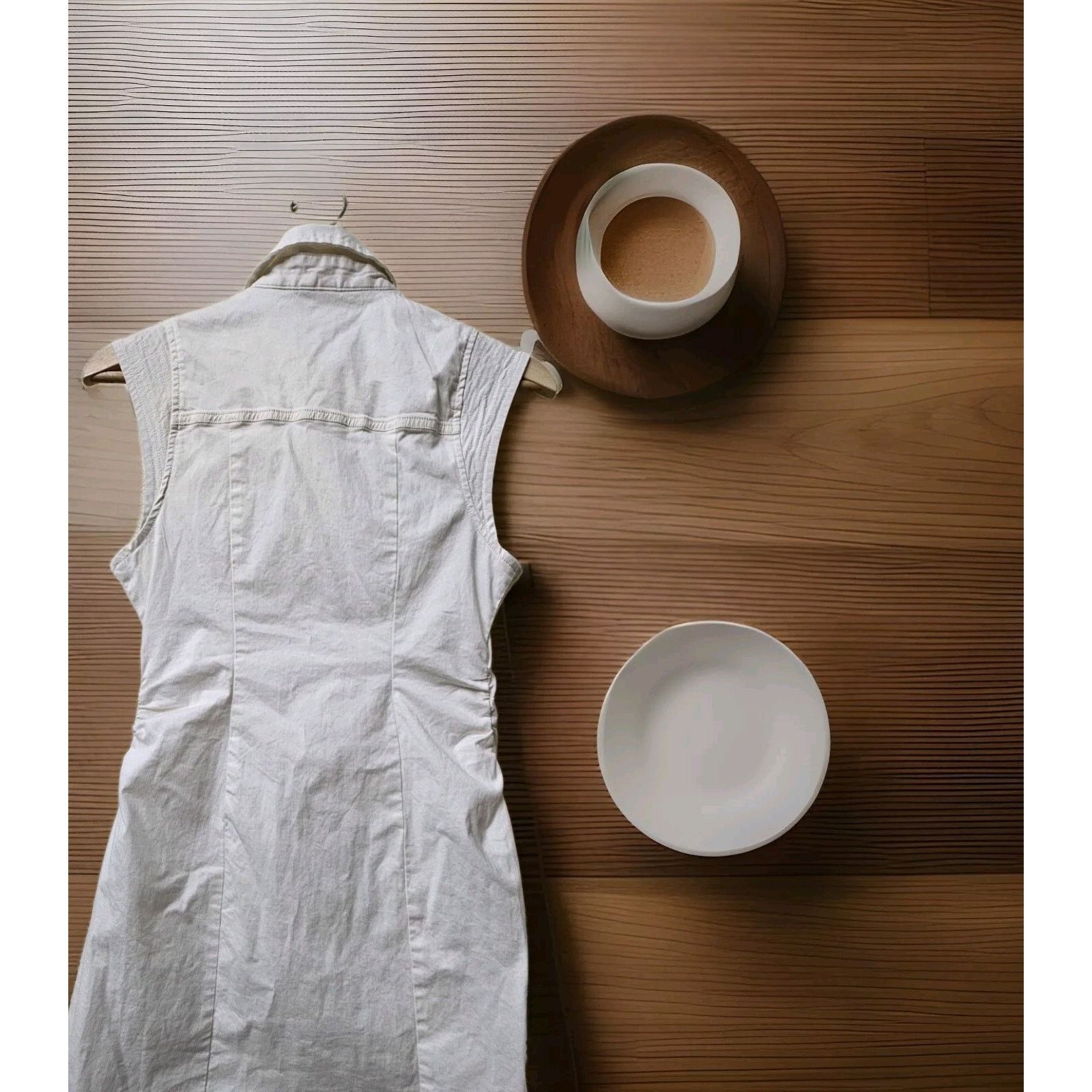 Anthropologie Anthropologie Shirt Dress Button Front Pleated Sz 0P Size XS / US 0-2 / IT 36-38 - 8 Thumbnail