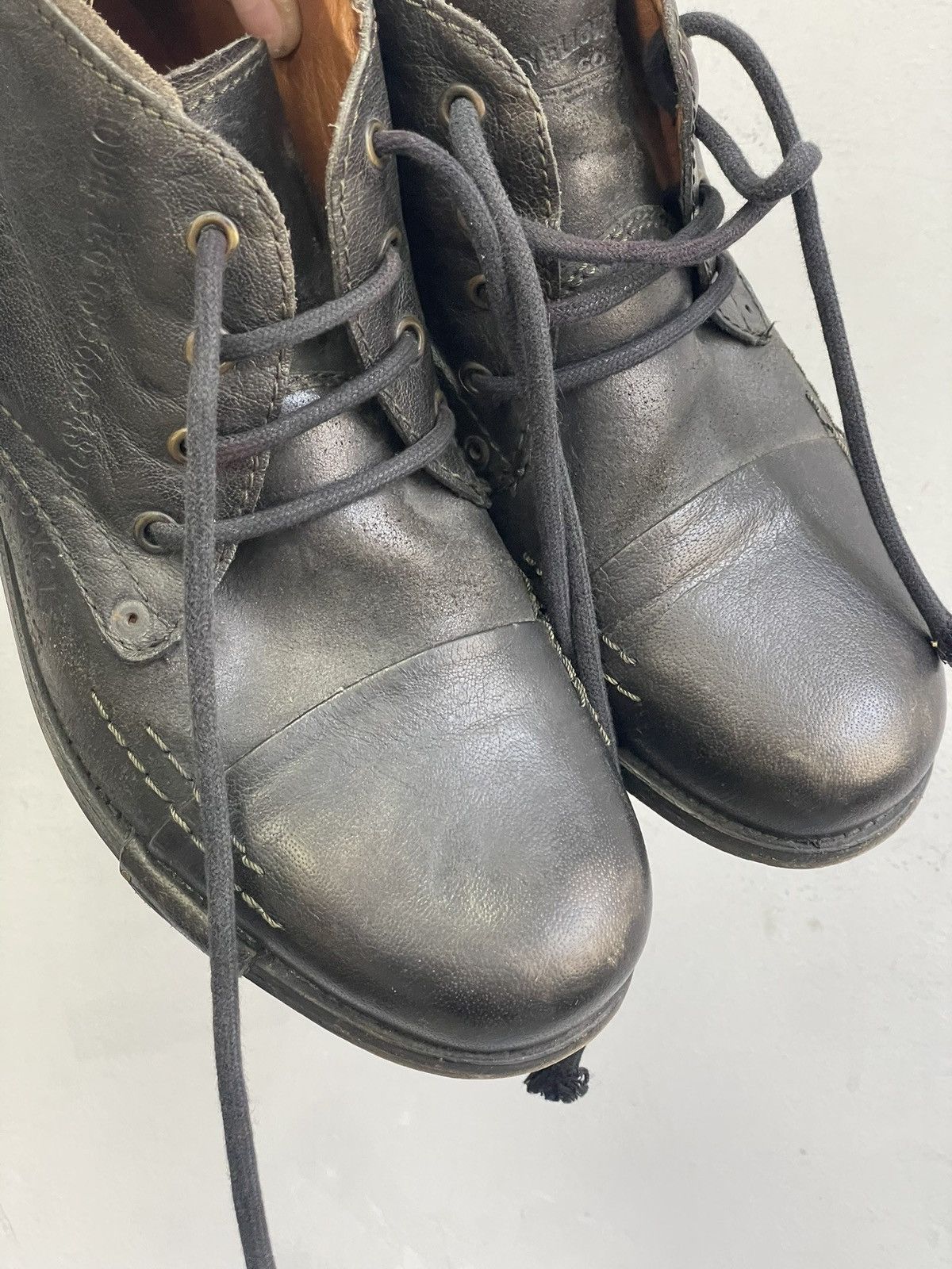 Dirk Bikkembergs Yelluncab black leather boots minimal classic guidi style Size US 9 / EU 42 - 5 Thumbnail