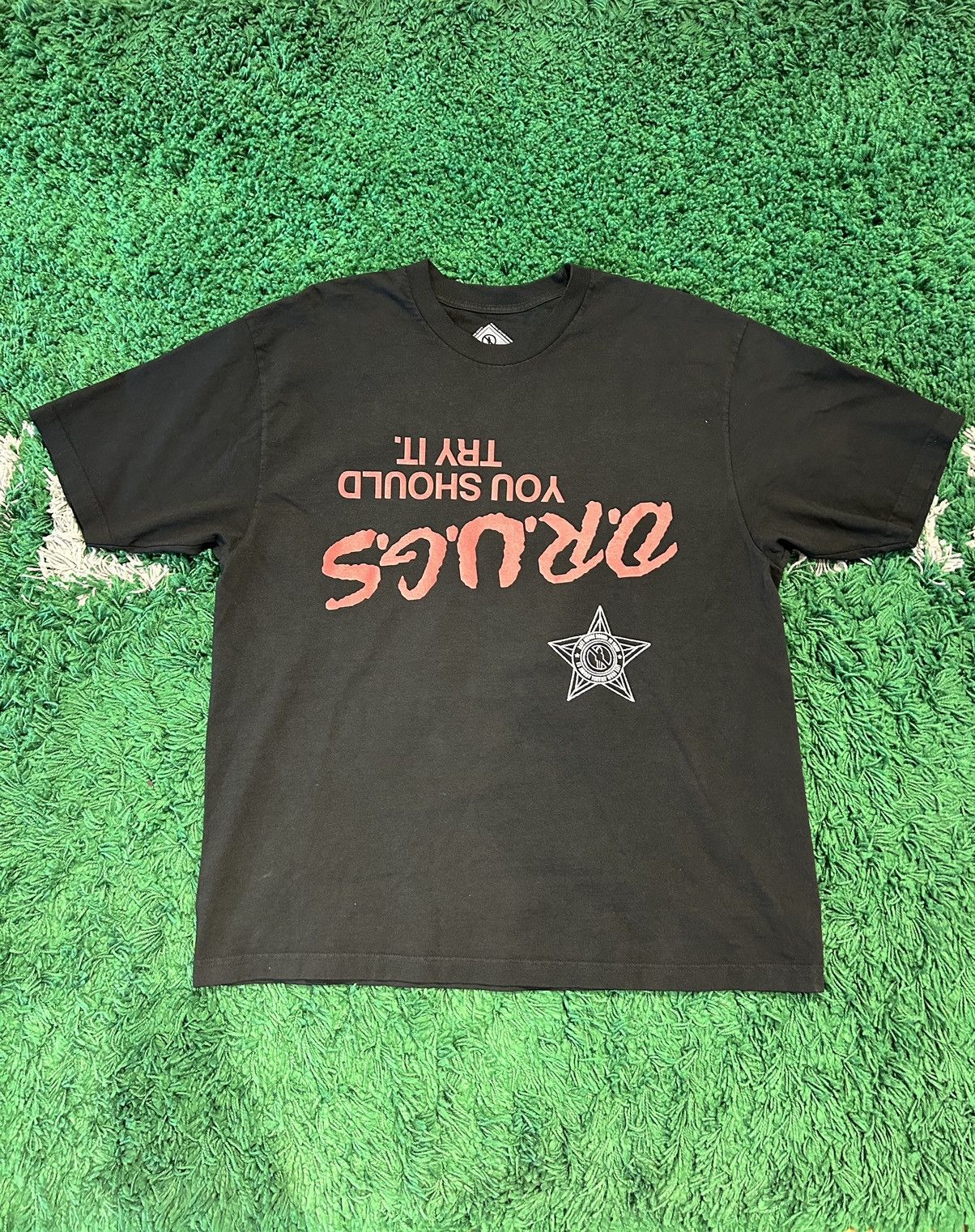 Travis Scott Travis Scott D.R.U.G.S Tee Black Size US XL / EU 56 / 4 - 1 Thumbnail