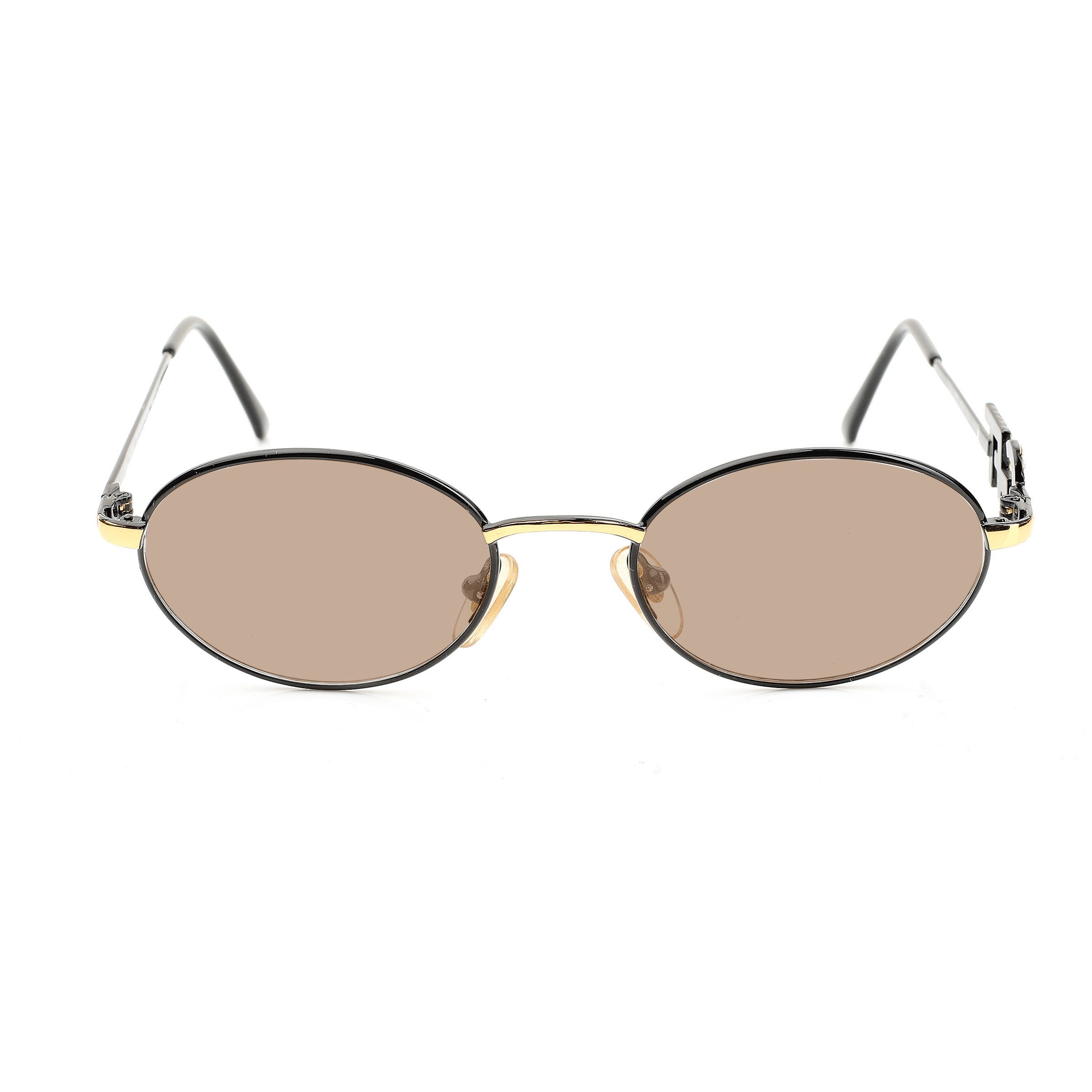Gianfranco Ferre Gianfranco Ferre '90s Crystal Signature Blk Oval Sunglasses Size ONE SIZE - 1 Thumbnail