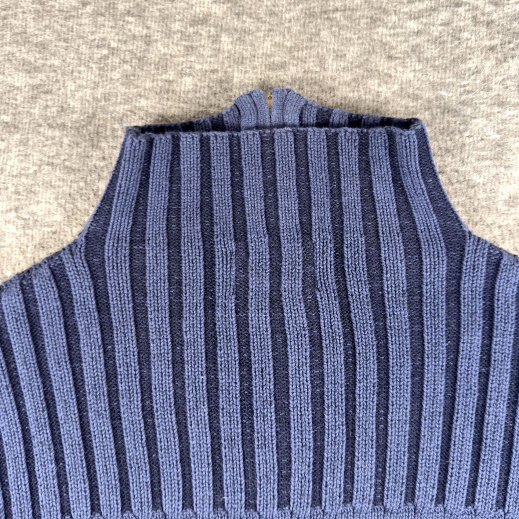 Pendleton Pendleton Sweater Mens Large Blue 1/4 Zip Cotton Mock Neck Pullover Knit Size US L / EU 52-54 / 3 - 7 Thumbnail