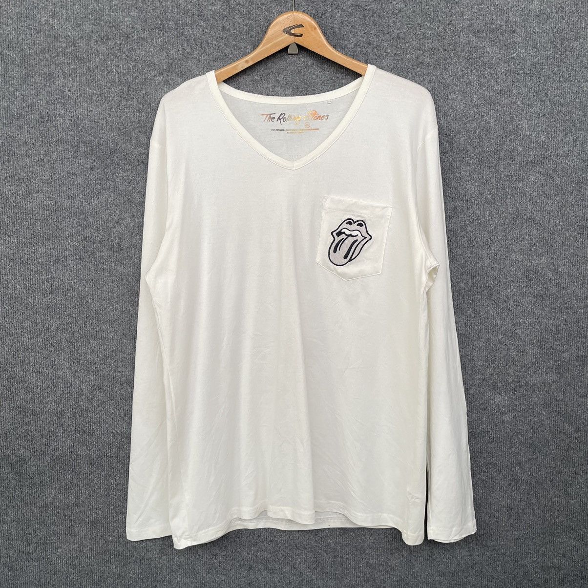 Band Tees × The Rolling Stones Y2K The Rolling Stones Swarovski Detailing L/S T Shirt Size US L / EU 52-54 / 3 - 6 Thumbnail
