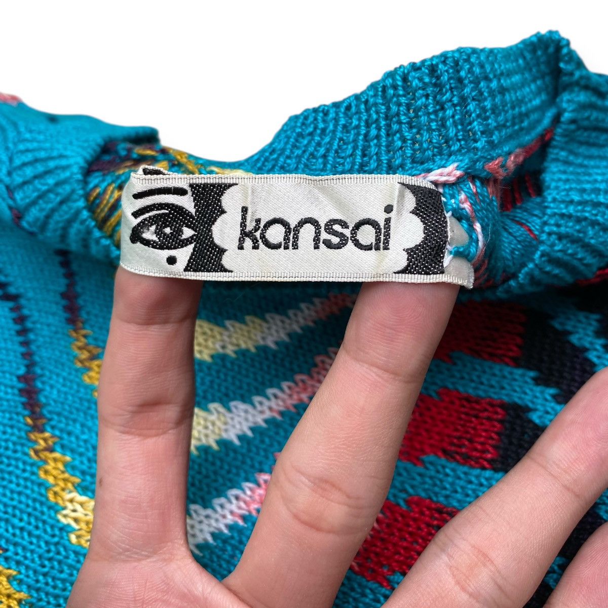 Japanese Brand × Kansai Yamamoto Kansai Yamamoto Wave Knit Sweatshirt Size US M / EU 48-50 / 2 - 3 Thumbnail