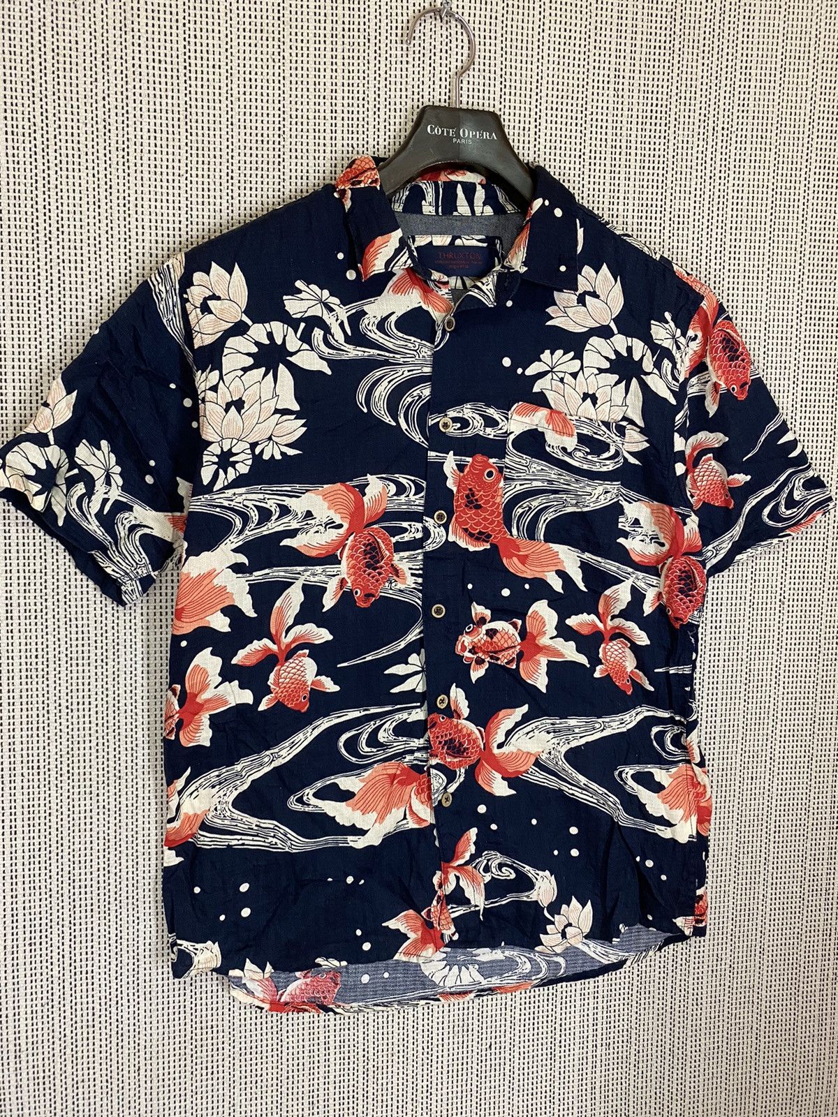 Designer × Japanese Brand × Vintage 🔥Japanase brand shirt button ups fullprinted fish nicedesign Size US L / EU 52-54 / 3 - 2 Thumbnail
