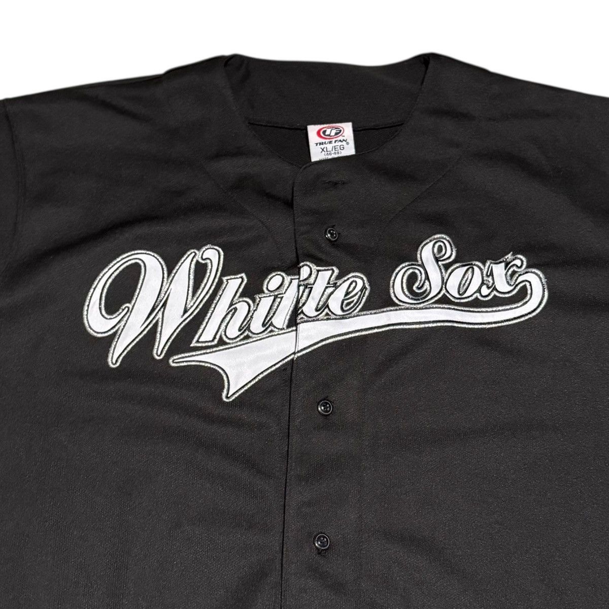 Vintage True Fan Chicago White Sox Black Baseball Jersey Men's XL Size US XL / EU 56 / 4 - 3 Thumbnail