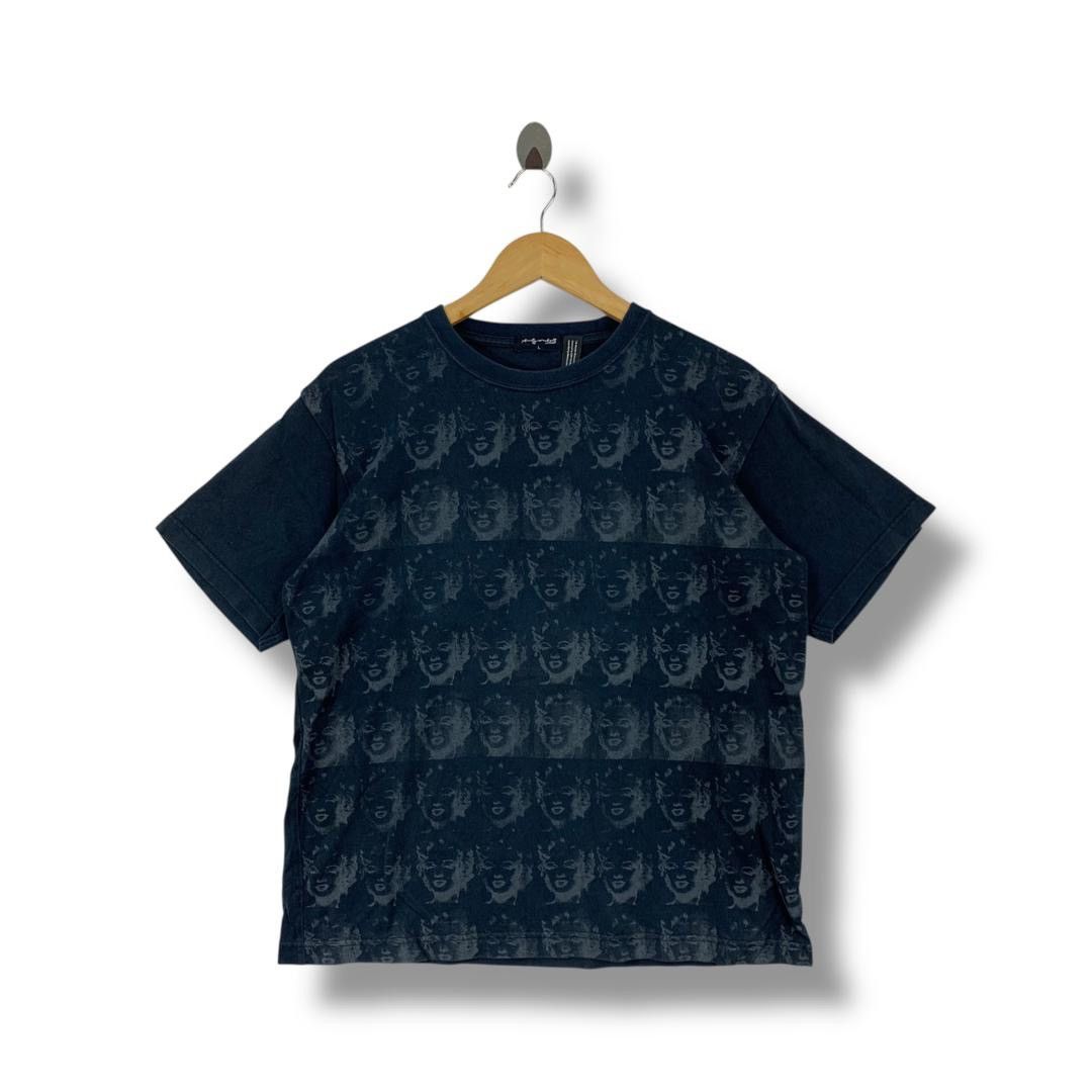 Andy Warhol × Vintage Vintage ANDY WARHOL x MARILYN MONROE Overprint printed tee Size US L / EU 52-54 / 3 - 1 Thumbnail
