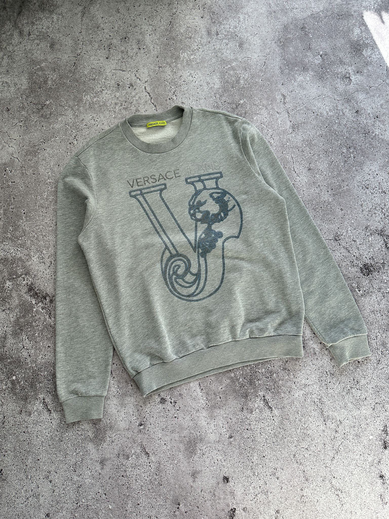 Versace Versace Jeans Gray Sweatshirt Size US M / EU 48-50 / 2 - 2 Thumbnail