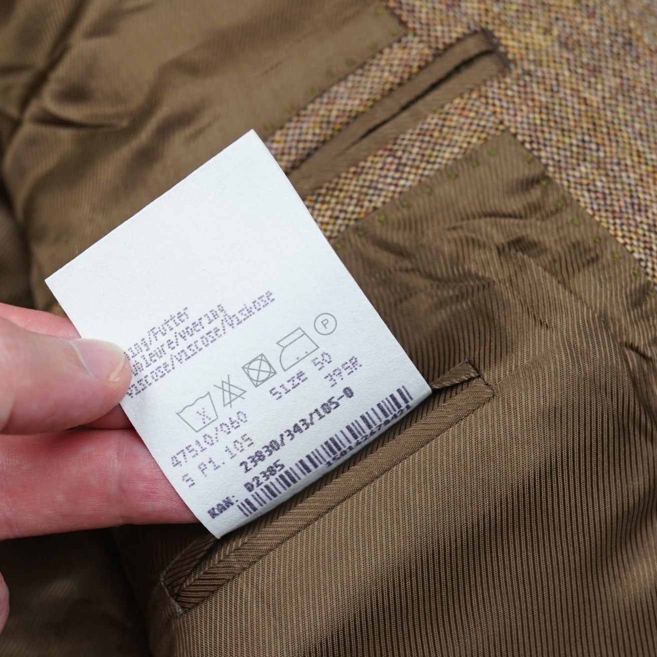 Barbour Barbour Brown Wool Blazer Jacket Tweed Size 40R - 8 Thumbnail