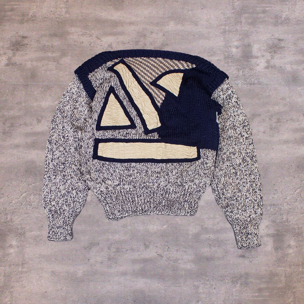 Vintage Vintage 1990's Nannel Pattern Knitted Crewneck Sweater Size US S / EU 44-46 / 1 - 2 Thumbnail