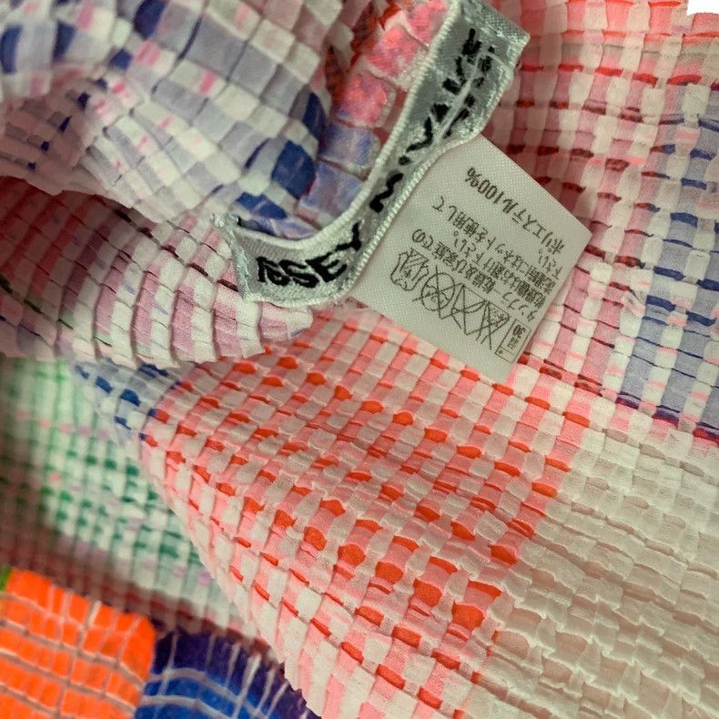 Issey Miyake Issey Miyake Color-blocked pleated short-sleeved shirt Size S / US 4 / IT 40 - 4 Thumbnail