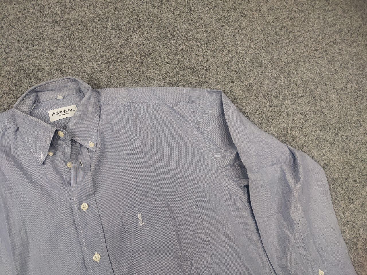 Yves Saint Laurent Vintage 90's Yves Saint Laurent ysl Button Casual Shirt Size US XL / EU 56 / 4 - 3 Thumbnail