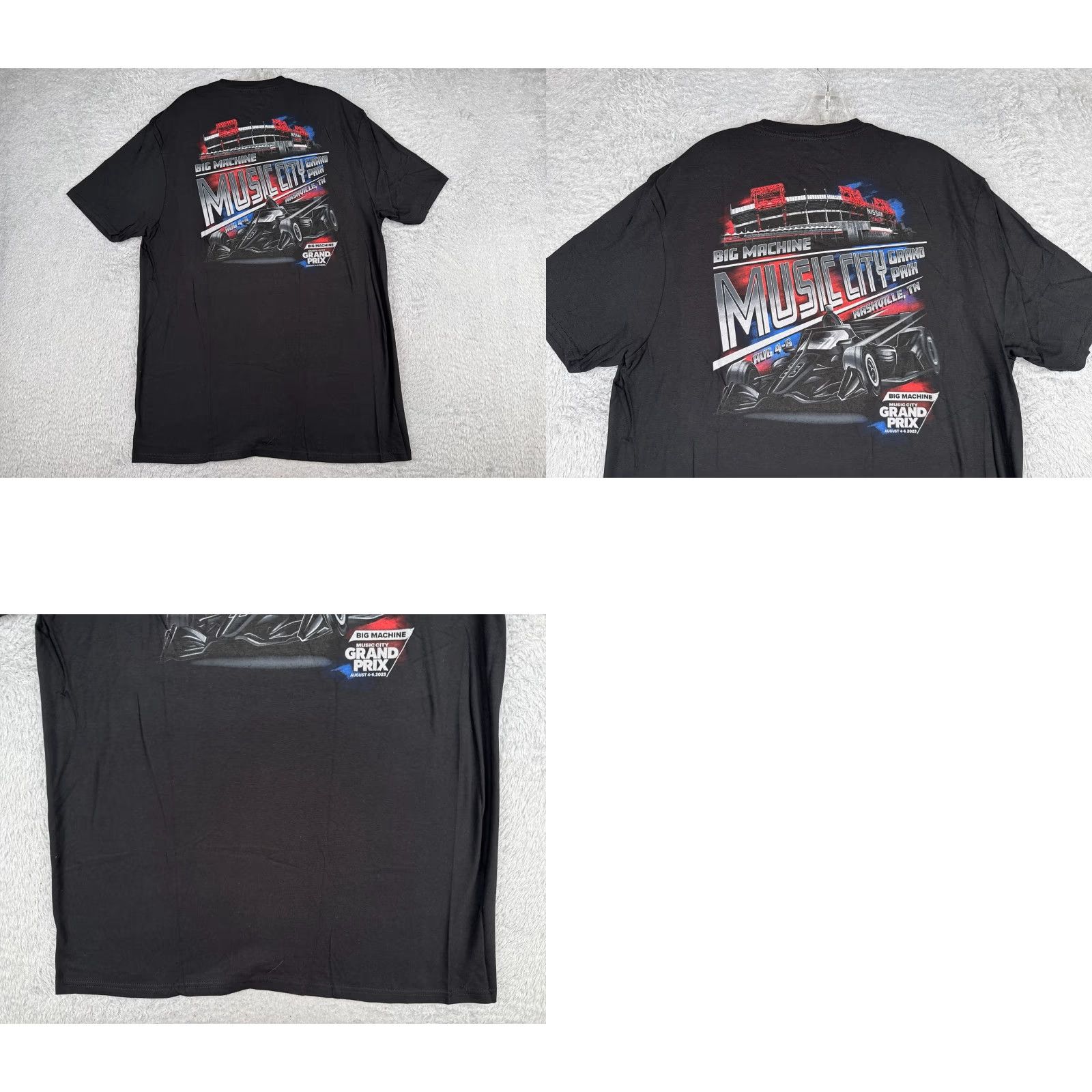 Vintage Legends Global Merchandise 2023 Nashville Grand Prix Shirt Men XL Black Short Sleeve Crew Indycar Size US XL / EU 56 / 4 - 9 Thumbnail