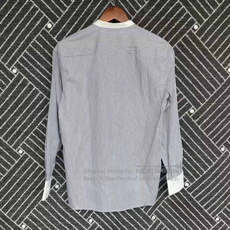 Fendi Fendi Ladies stand collar striped blue and white shirt wit Size XS / US 0-2 / IT 36-38 - 2 Thumbnail