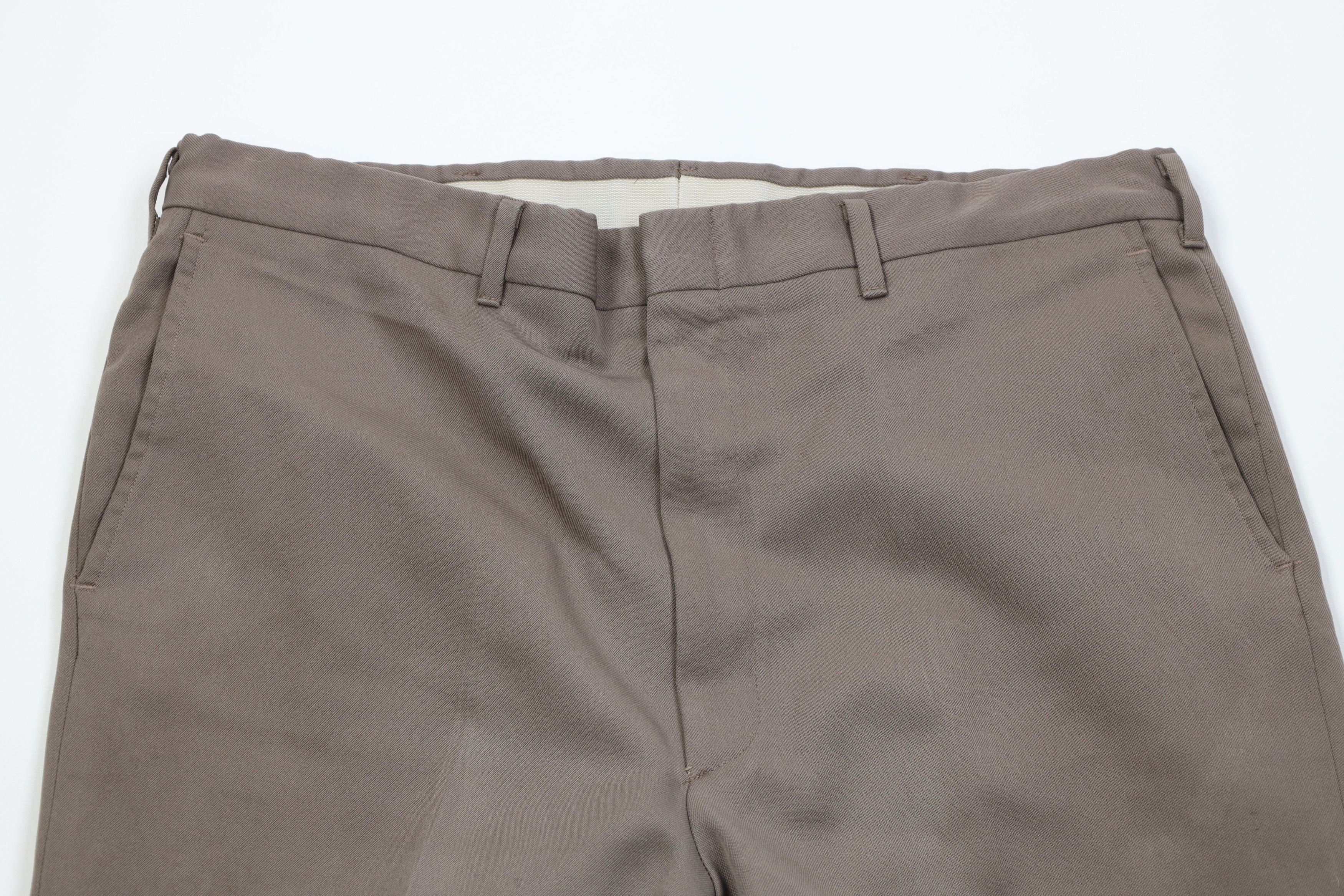 Vintage Vintage 70s Streetwear Knit Wide Leg Chino Pants Beige USA Size US 36 / EU 52 - 2 Thumbnail