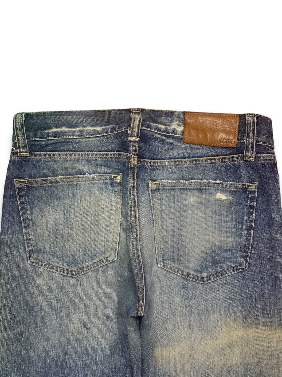 Uniqlo Vintage Uniqlo Blue Wash Distressed Baggy Jeans 32x30 Size US 32 / EU 48 - 8 Thumbnail