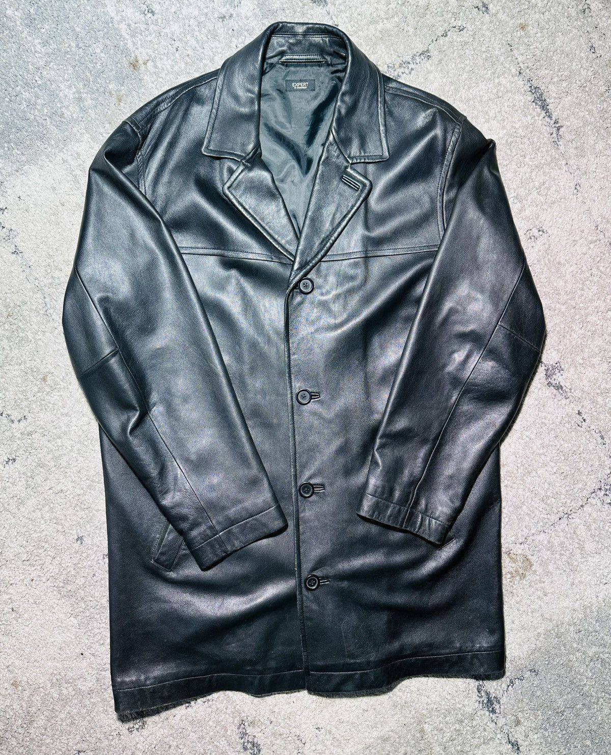 Vintage 00s Jamie Page Fight Club Black Sheep Leather Jacket | Grailed