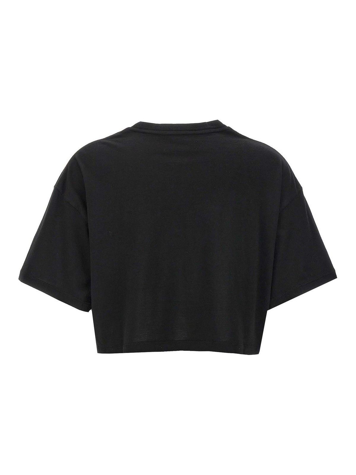 Amiri oc11z0325 Arts District Cropped T-Shirt in Black Size XL / US 12-14 / IT 48-50 - 4 Thumbnail
