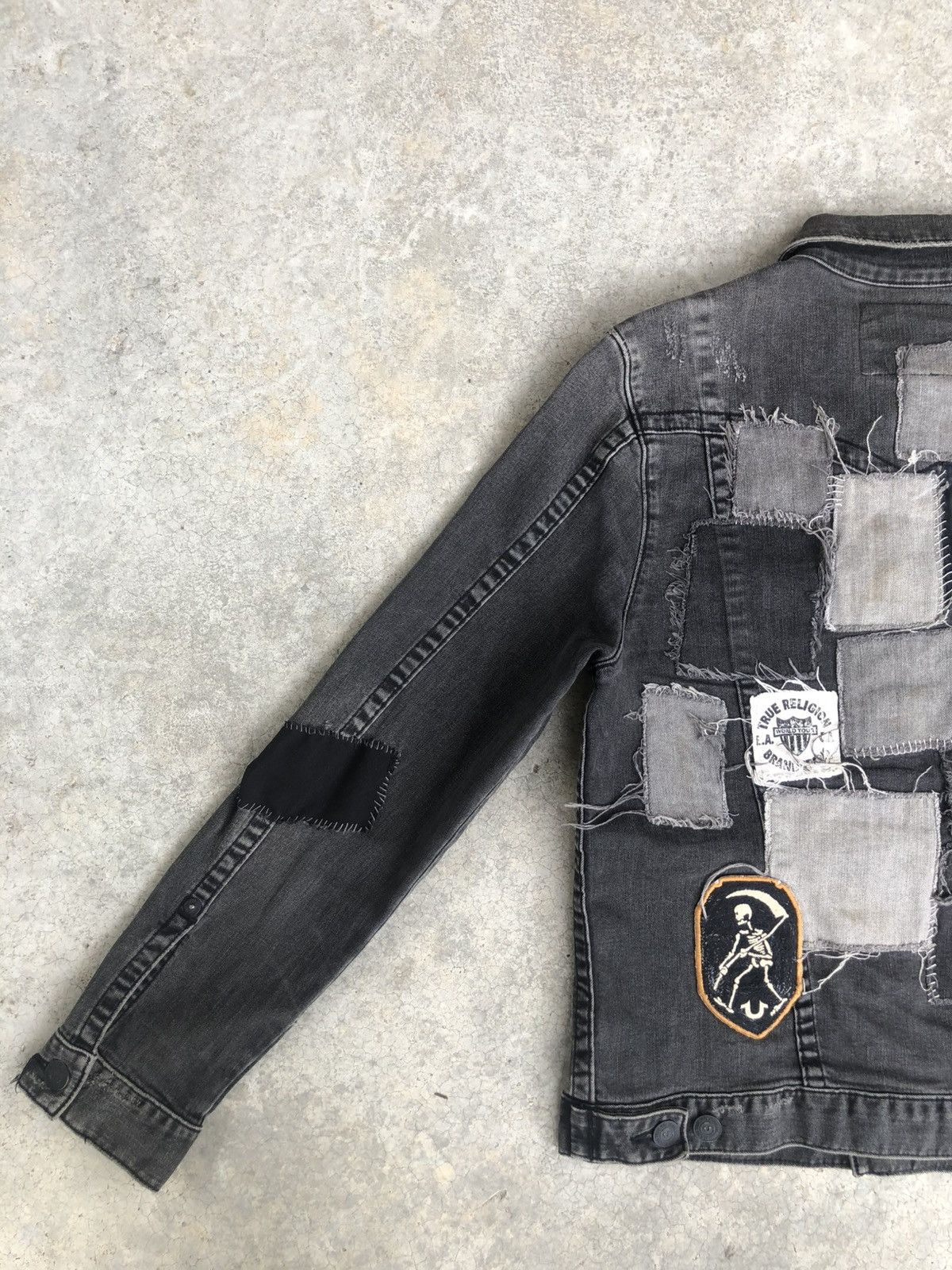 True Religion True Religion Denim Jacket Boro Patchwork Distressed Size US M / EU 48-50 / 2 - 8 Thumbnail