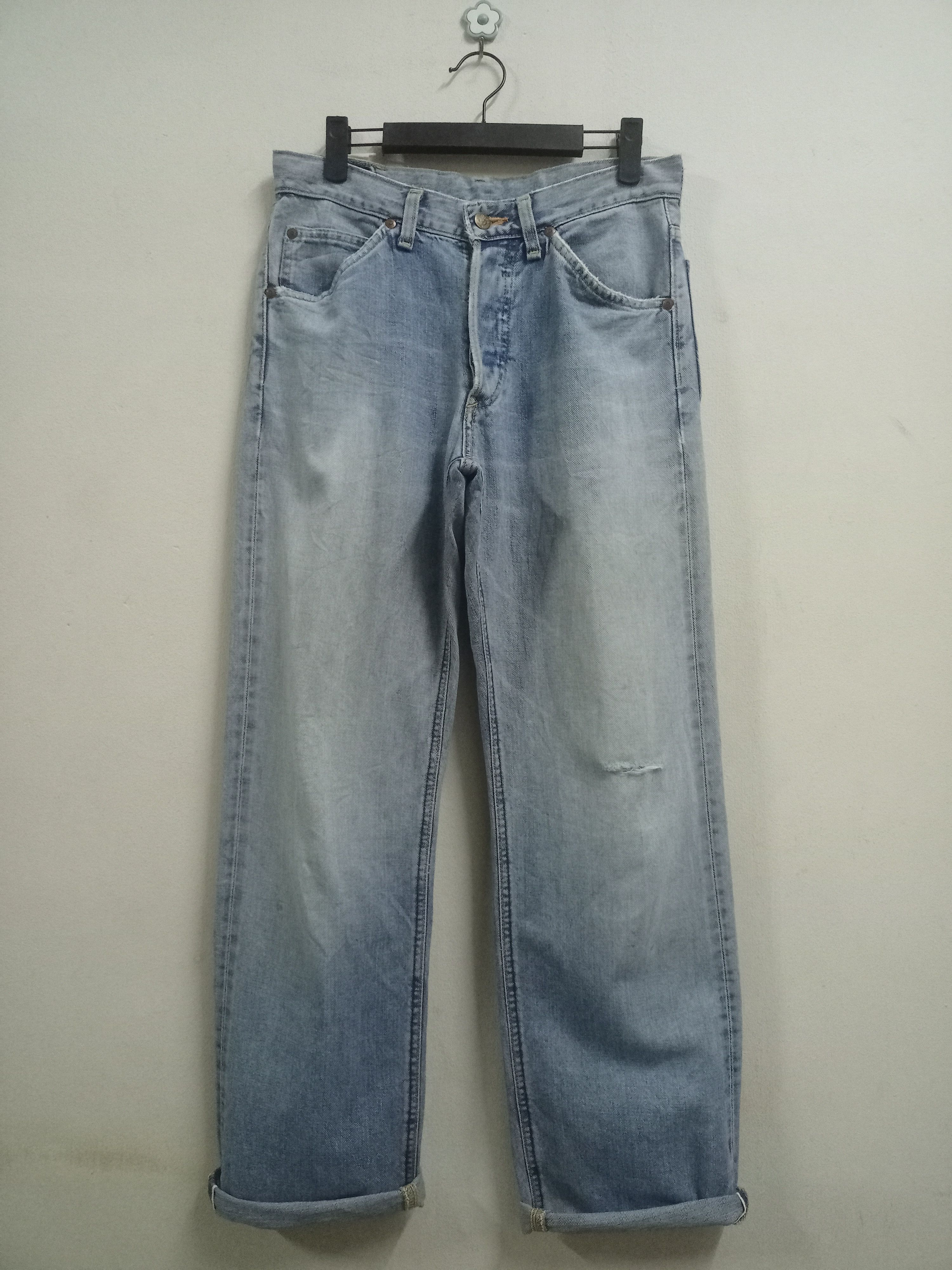 Lee Vintage 50s Lee Riders Selvedge Distressed Baggy Jeans Size US 30 / EU 46 - 1 Thumbnail