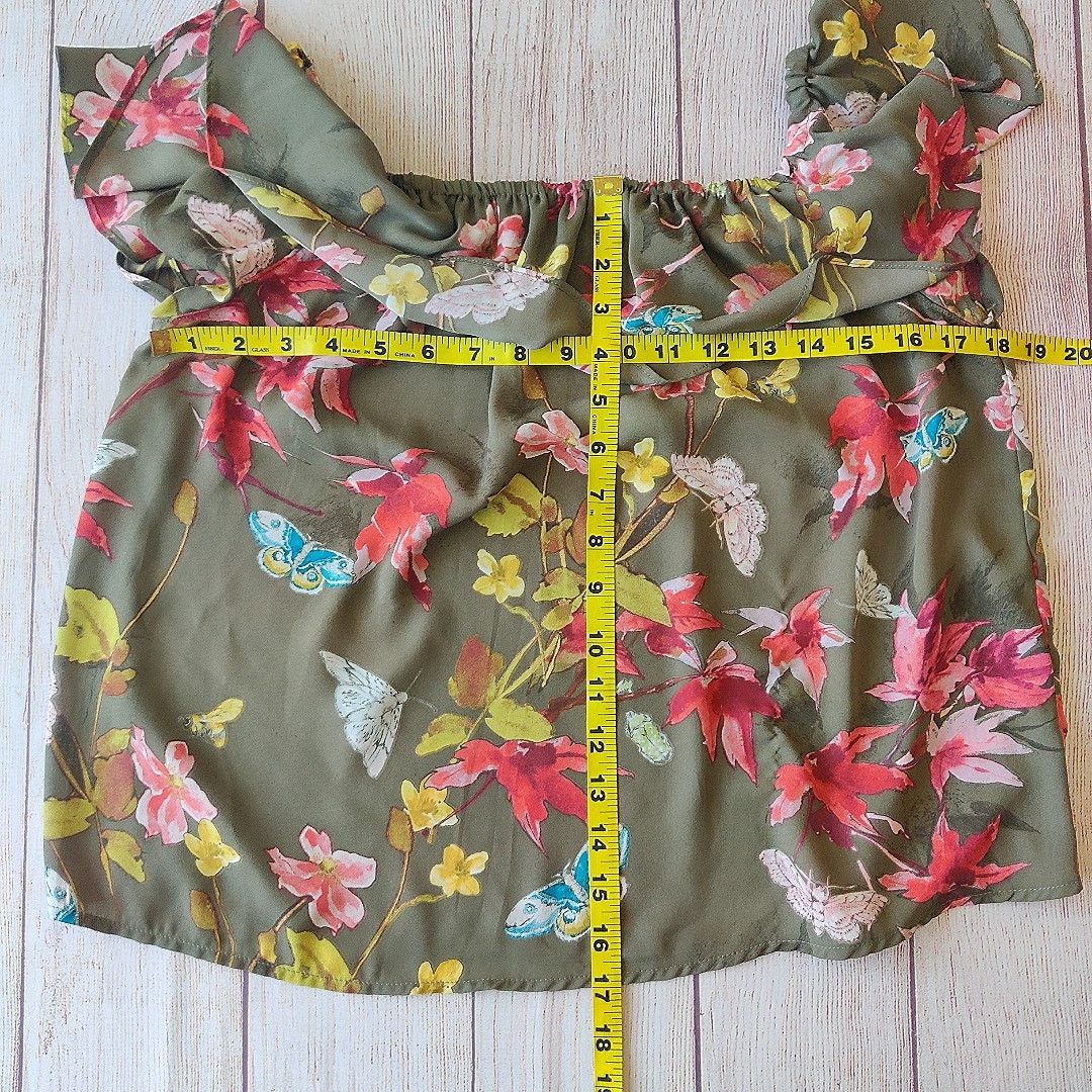 Anthropologie Anthropologie Maeve Vallita Off-The-Shoulder Blouse sz XS Size XS / US 0-2 / IT 36-38 - 4 Thumbnail