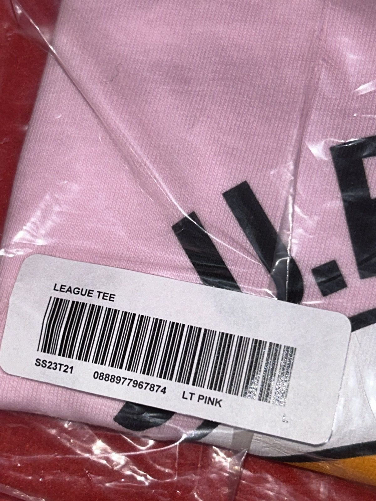 Supreme Supreme League Tee Pink SS23 size Large NEW Size US L / EU 52-54 / 3 - 2 Thumbnail