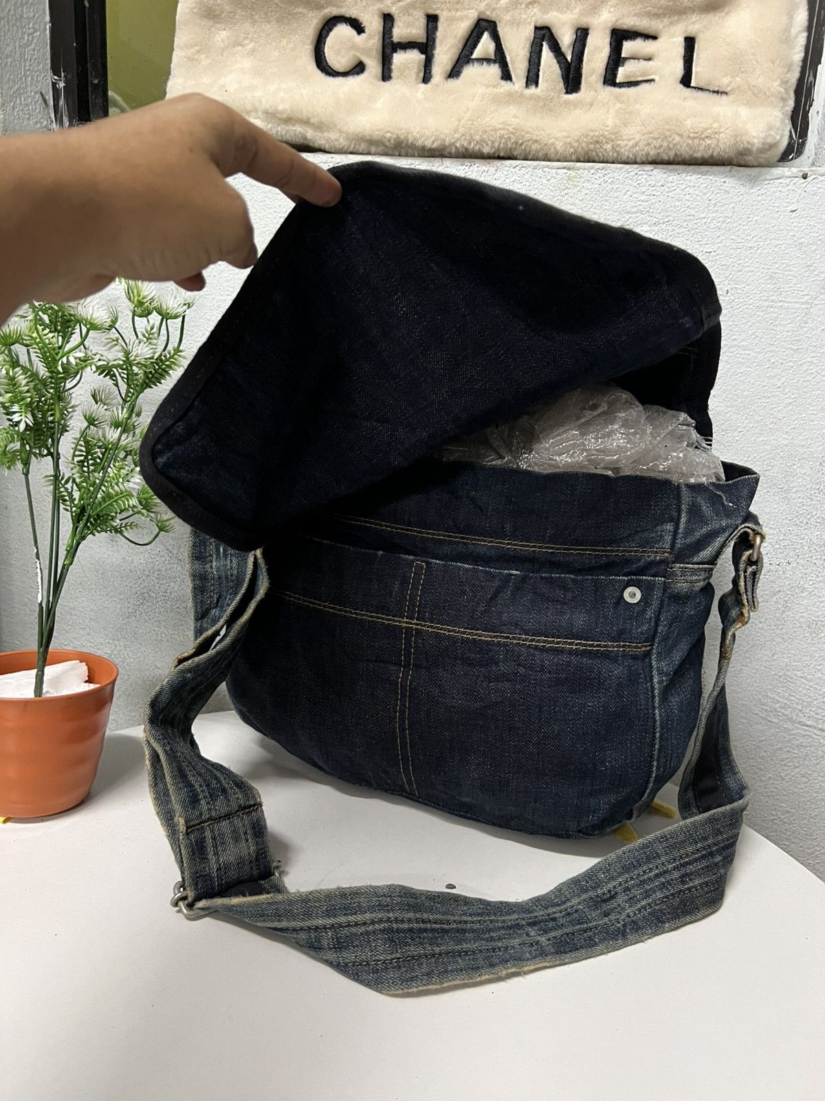 Japanese Brand × Vintage Vintage Denim DEVINETTE Shoulder Size ONE SIZE - 14 Thumbnail