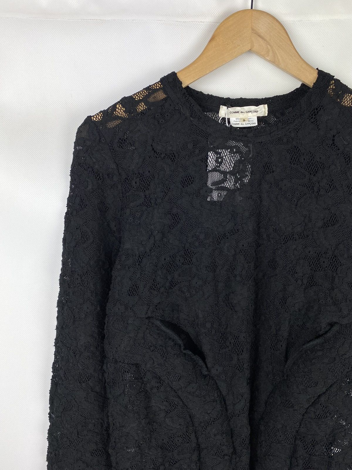 Comme des Garcons BNWT! Comme Des Garçons floral lace long sleeve top tunic Size S / US 4 / IT 40 - 4 Thumbnail