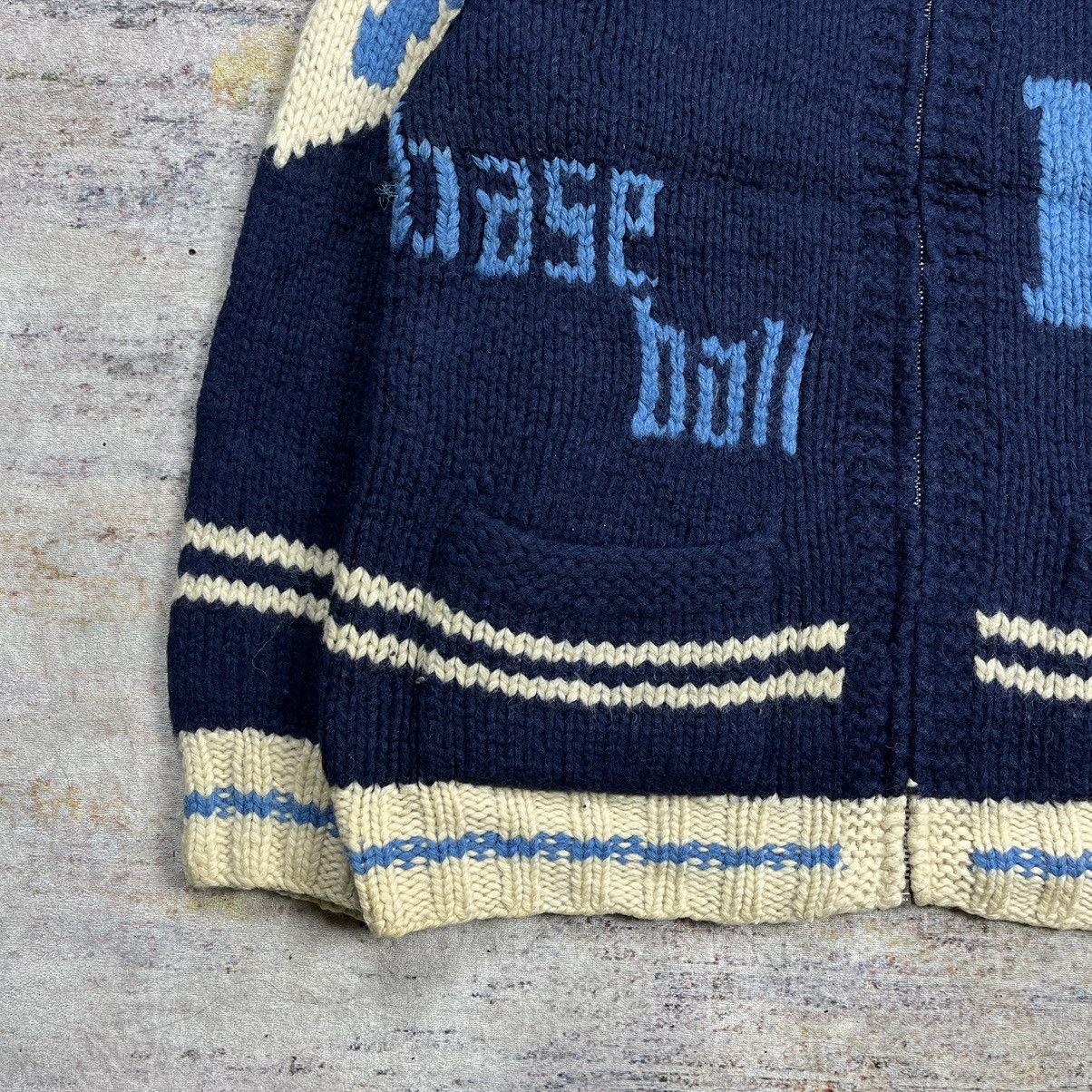 Japanese Brand × Vintage Vintage 90s Sweet-Orr shawl collar cowichan knit sweater Size US M / EU 48-50 / 2 - 6 Thumbnail