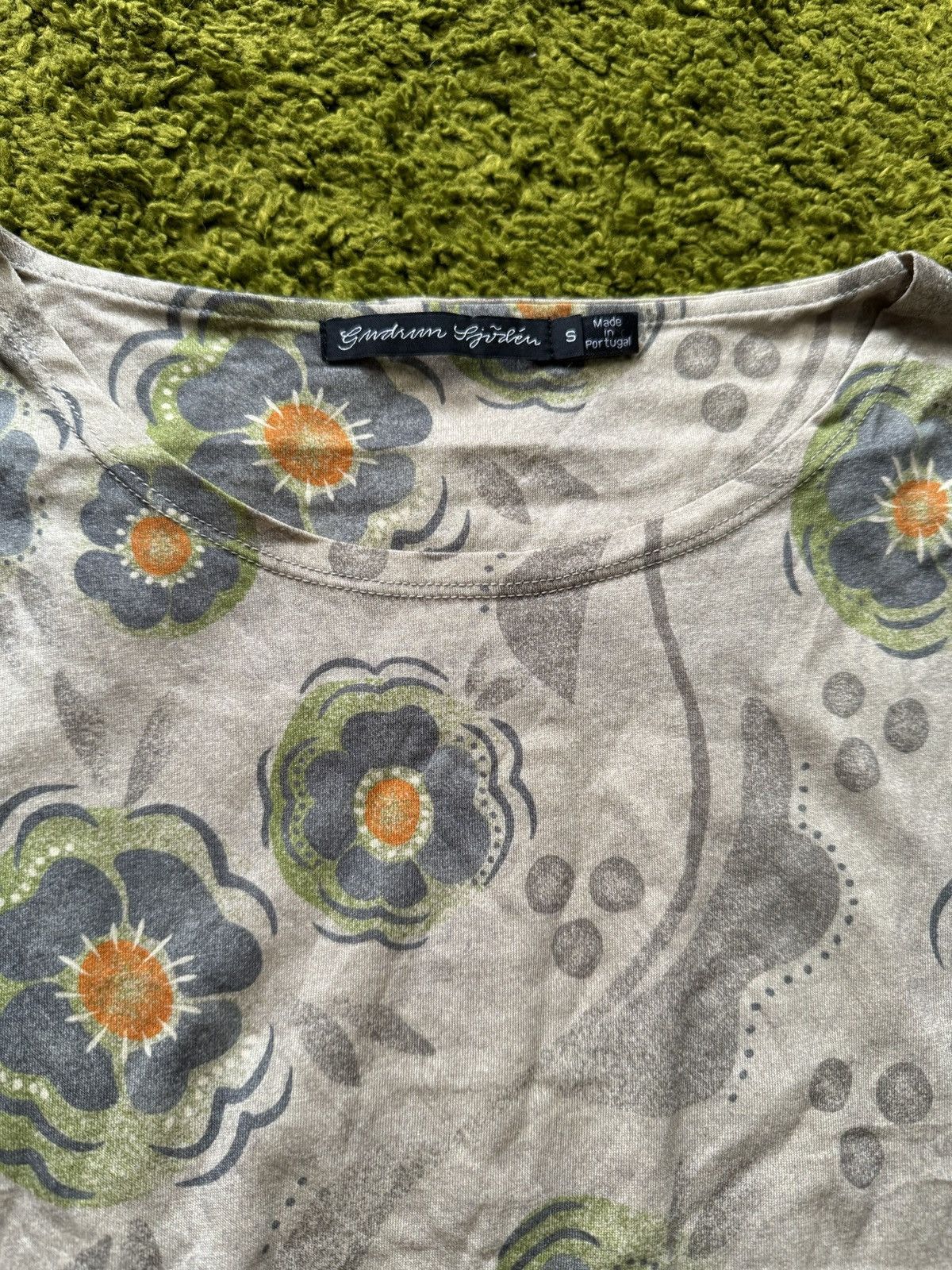 Designer Gudrun Sjoden avant Garde floral pattern dress Size S / US 4 / IT 40 - 3 Thumbnail