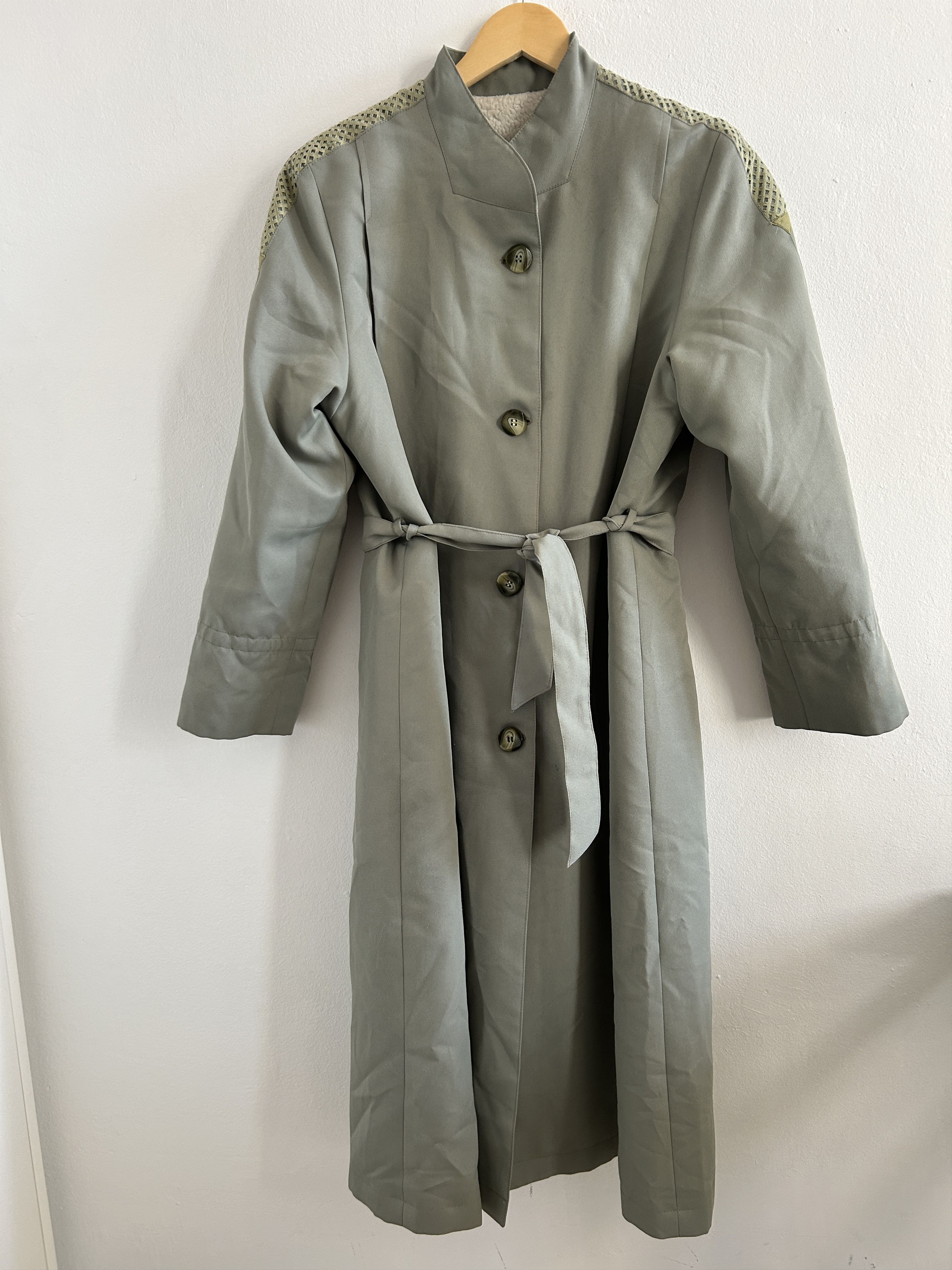 Vintage Vintage 70s Sage Green Sherpa Lined Coat Size M / US 6-8 / IT 42-44 - 9 Thumbnail