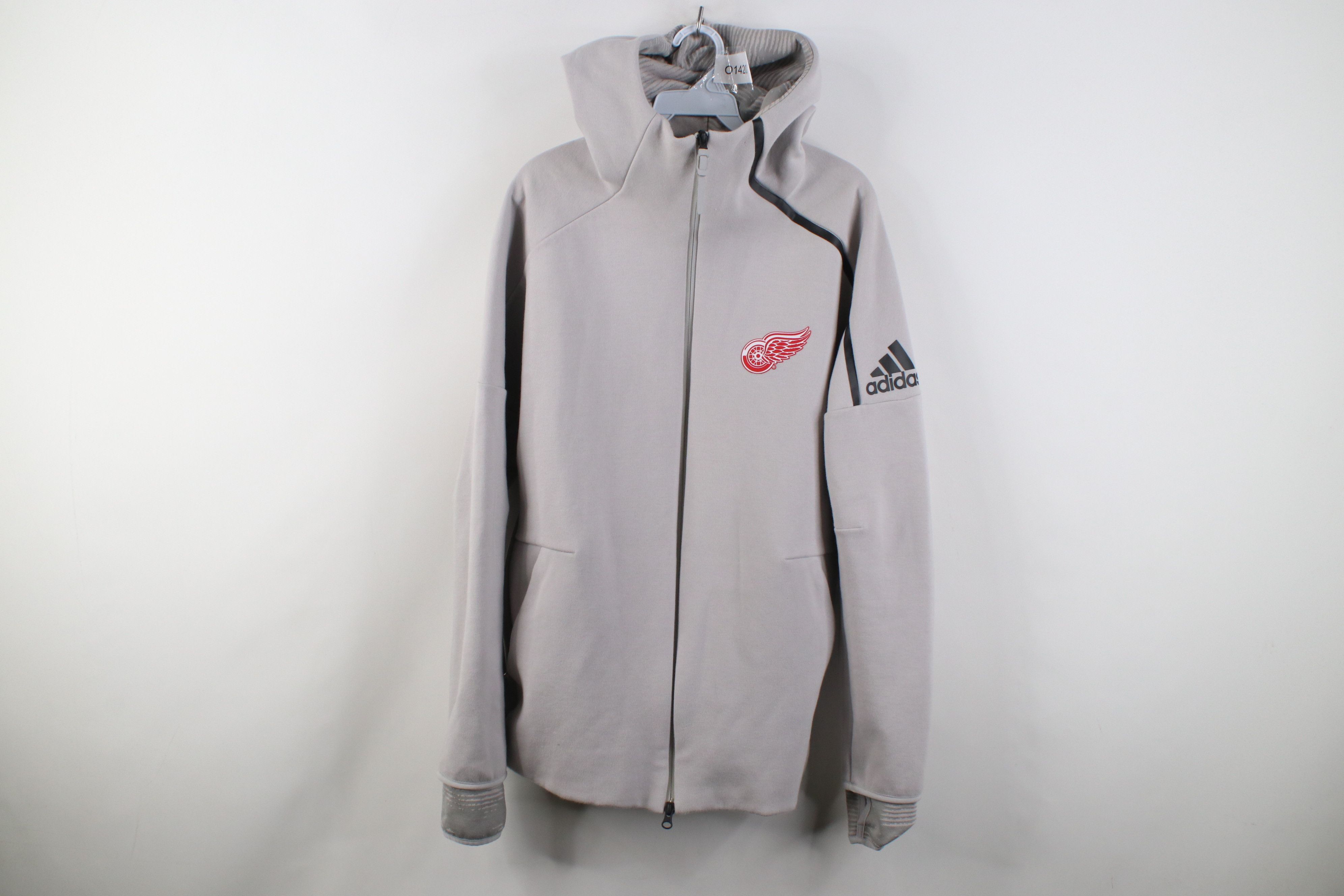Adidas Adidas Thick Detroit Red Wings Hockey Zne Pulse Zip Hoodie Size US L / EU 52-54 / 3 - 1 Thumbnail