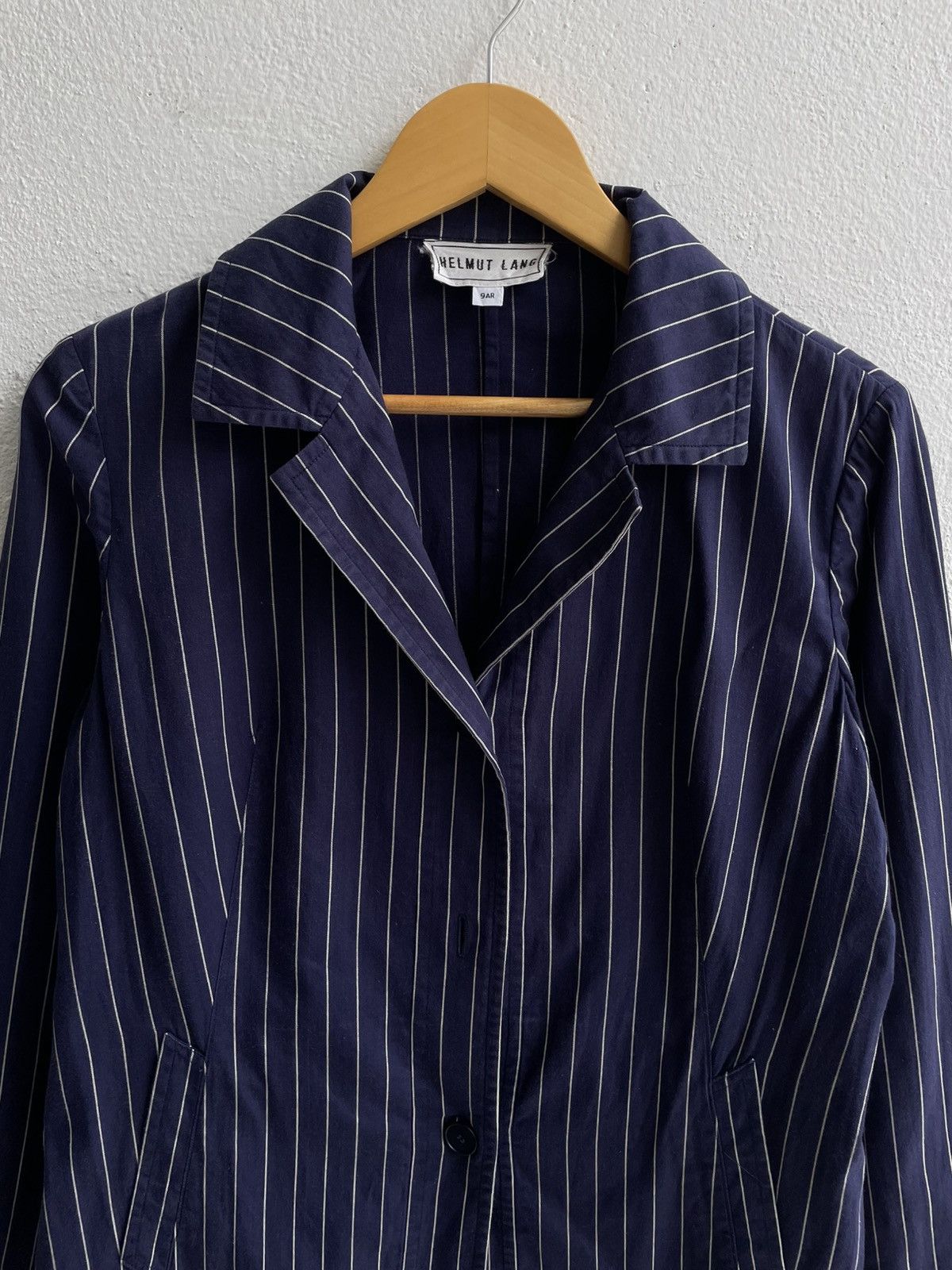 Helmut Lang Vintage 90's Helmut Lang Pinstripe Blazzer Size M / US 6-8 / IT 42-44 - 3 Thumbnail