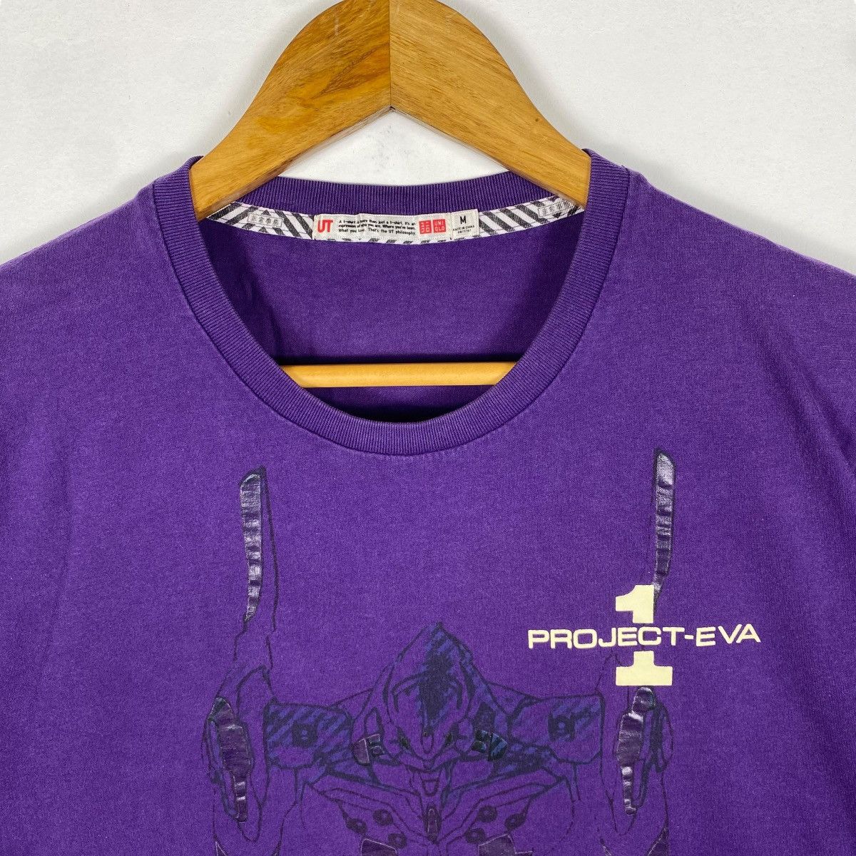 Anime Vintage EVANGELION Project-Eva 01 Graphic Anime Tee Shirt Size US M / EU 48-50 / 2 - 2 Thumbnail