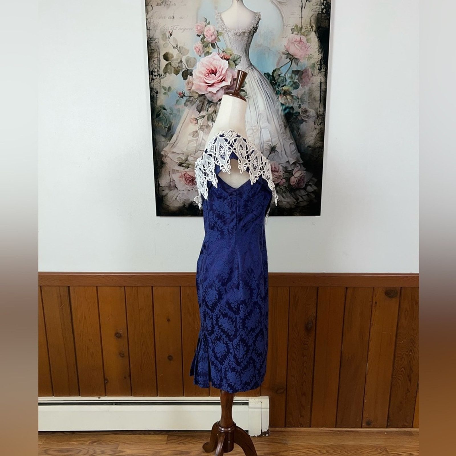 Other Gorgeous Vintage 90s Scott McClintock Brocade Cocktail Dress Size M / US 6-8 / IT 42-44 - 6 Thumbnail
