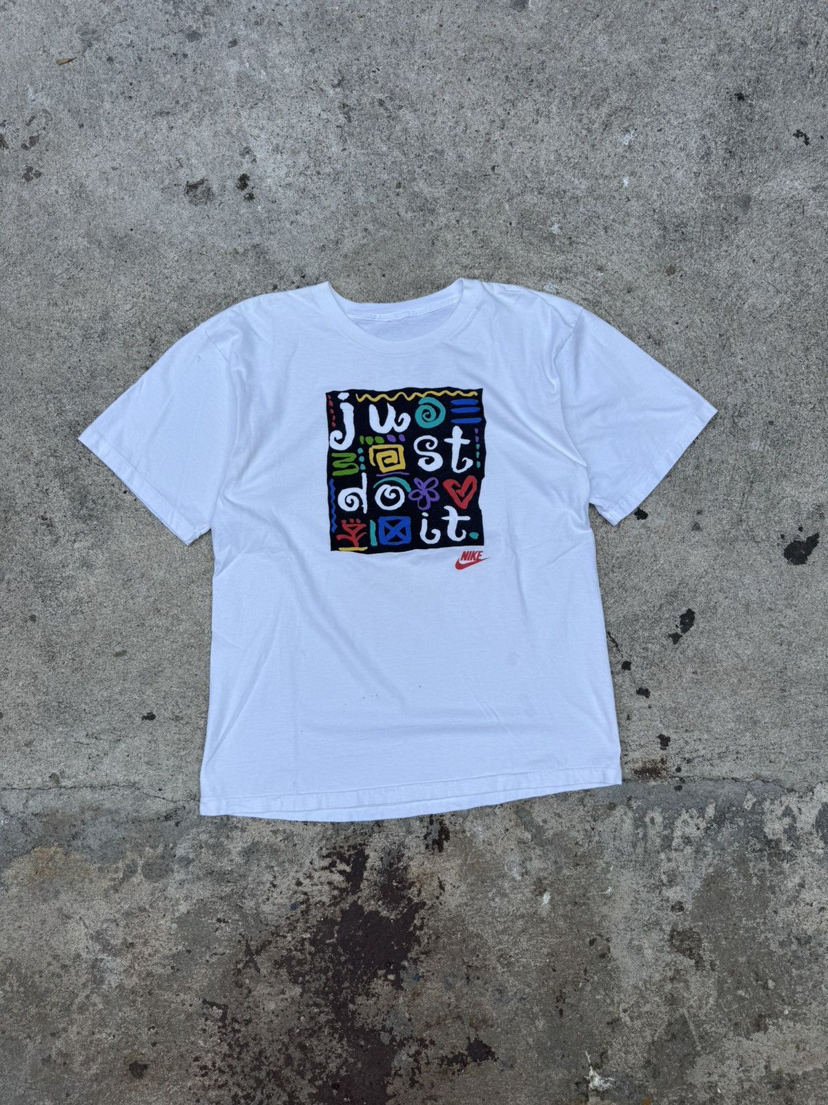 Nike Vintage Nike Just Do It 90’s Sign T-shirt Size US L / EU 52-54 / 3 - 1 Thumbnail