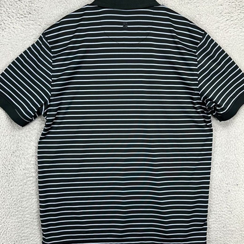 Izod Izod Golf Polo Shirt Mens Large Black Stripe Performance Short Sleeve Logo Shirt Size US L / EU 52-54 / 3 - 3 Thumbnail