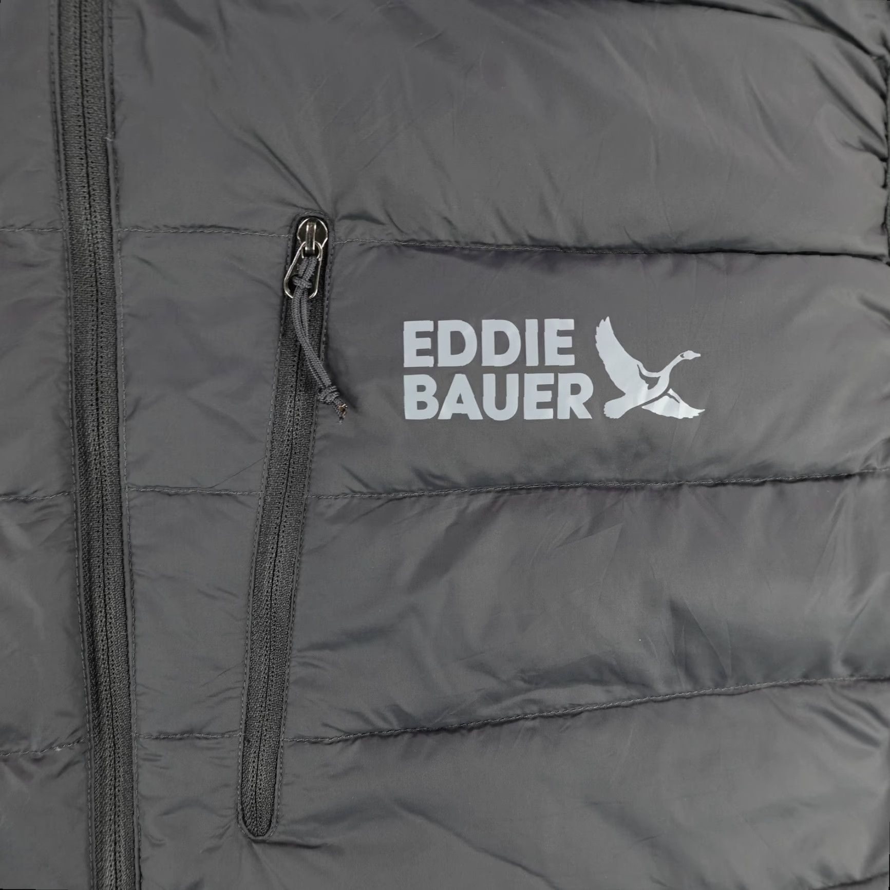 Eddie Bauer Eddie Bauer Puffer Vest Mens XL Black Gray Down 550 Lightweight Outdoor Hiking Vest Zip Pockets Size US XL / EU 56 / 4 - 3 Thumbnail