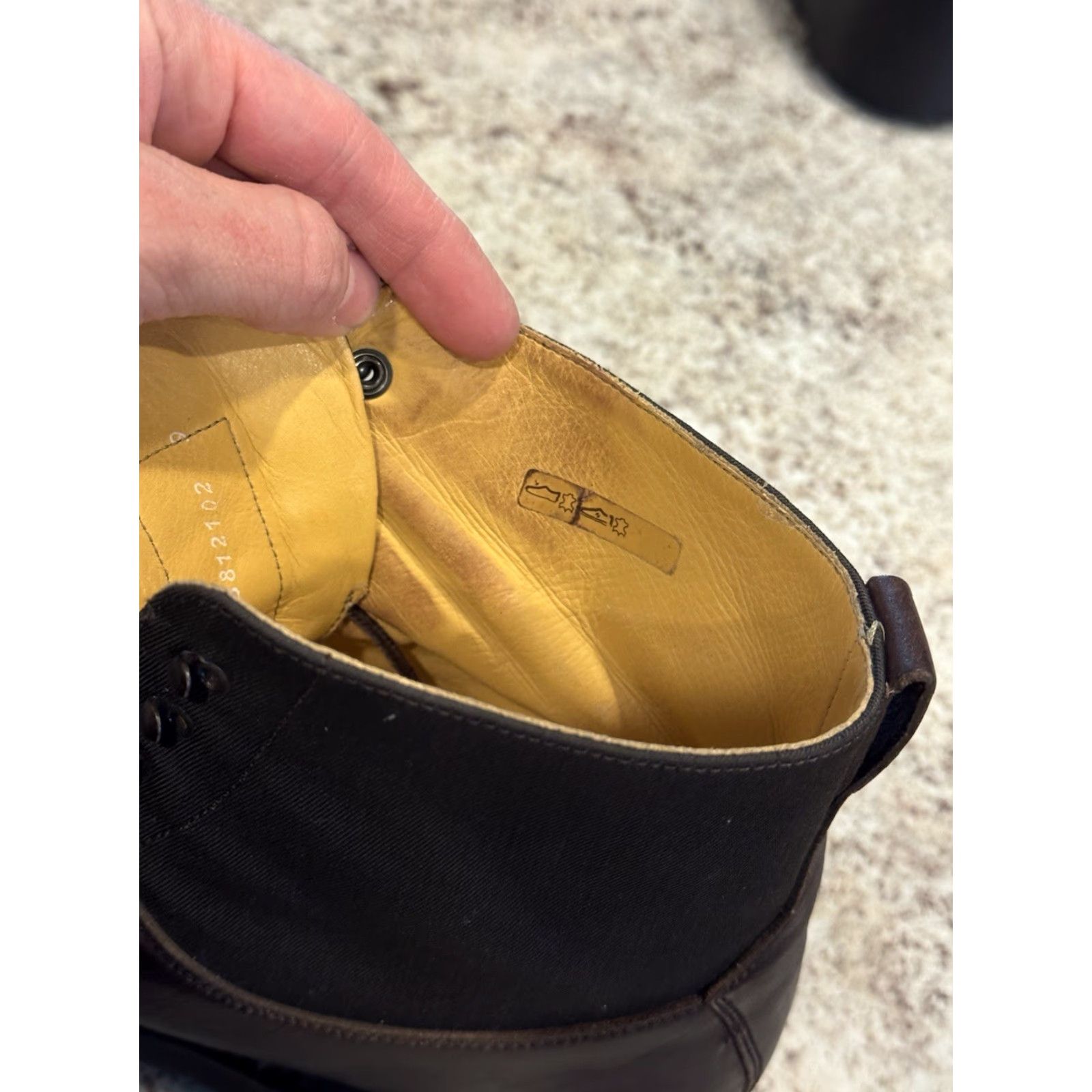 Heschung HESCHUNG GINKGO BOOT Leather Brown Derby Mens 10.5 D Rubber Sole Comfort Lace Up 9 Split Toe Size 43.5/US 10.5 - NYLON Shaft Size US 9 / EU 42 - 6 Thumbnail