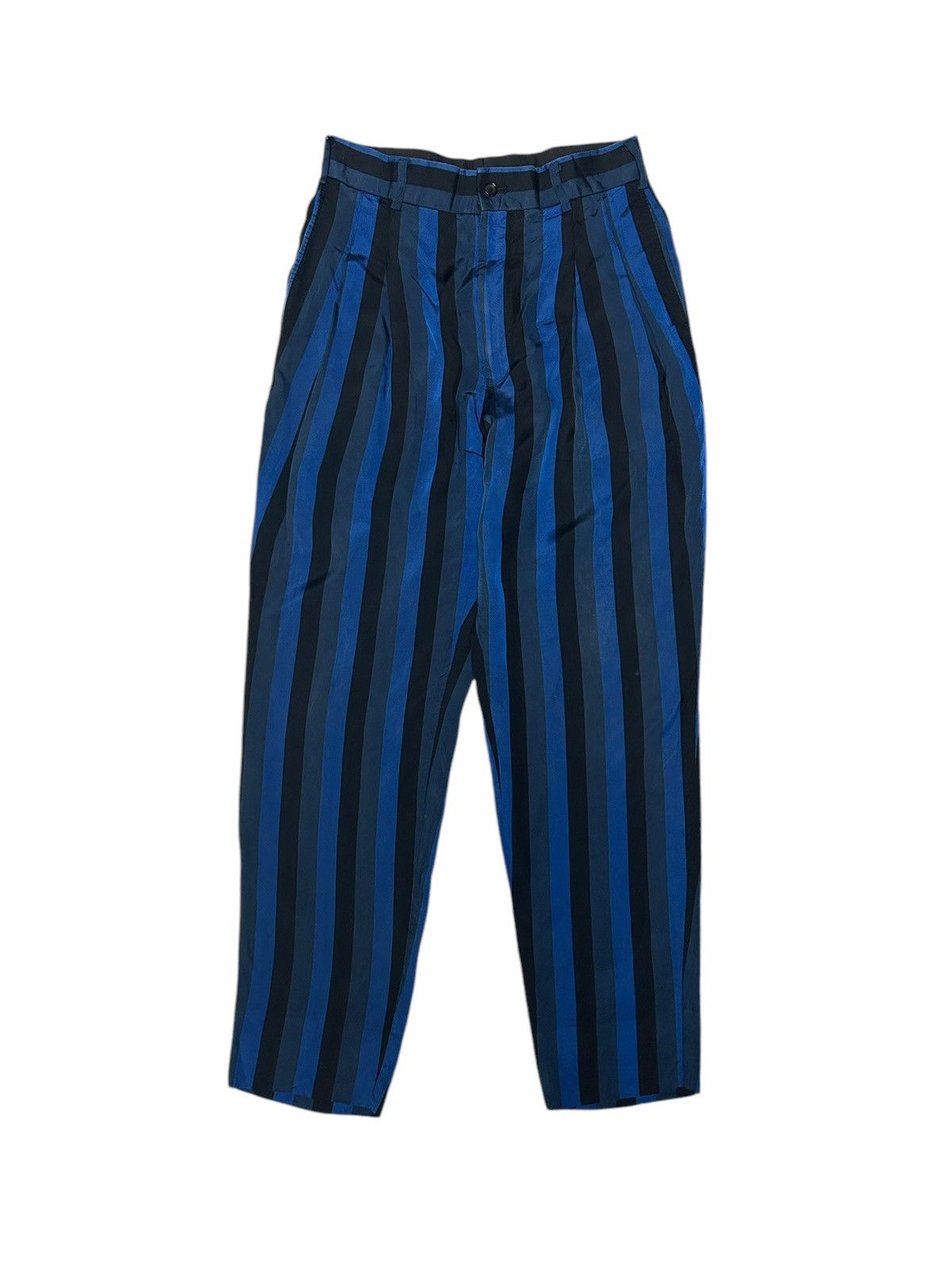 JOHN LAWRENCE SULLIVAN Stripe Pleated Trousers Size US 28 / EU 44 - 1 Thumbnail