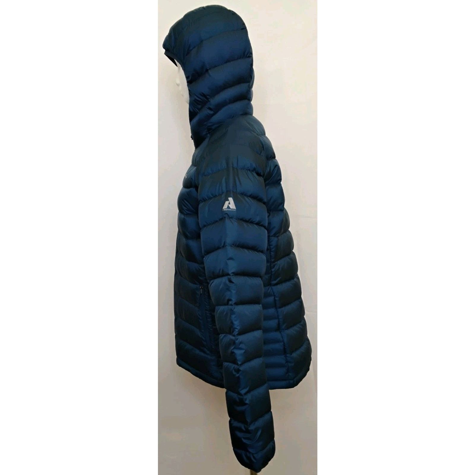Eddie Bauer Eddie Bauer Down Jacket Women's L Blue Hooded Full Zip Size L / US 10 / IT 46 - 4 Thumbnail