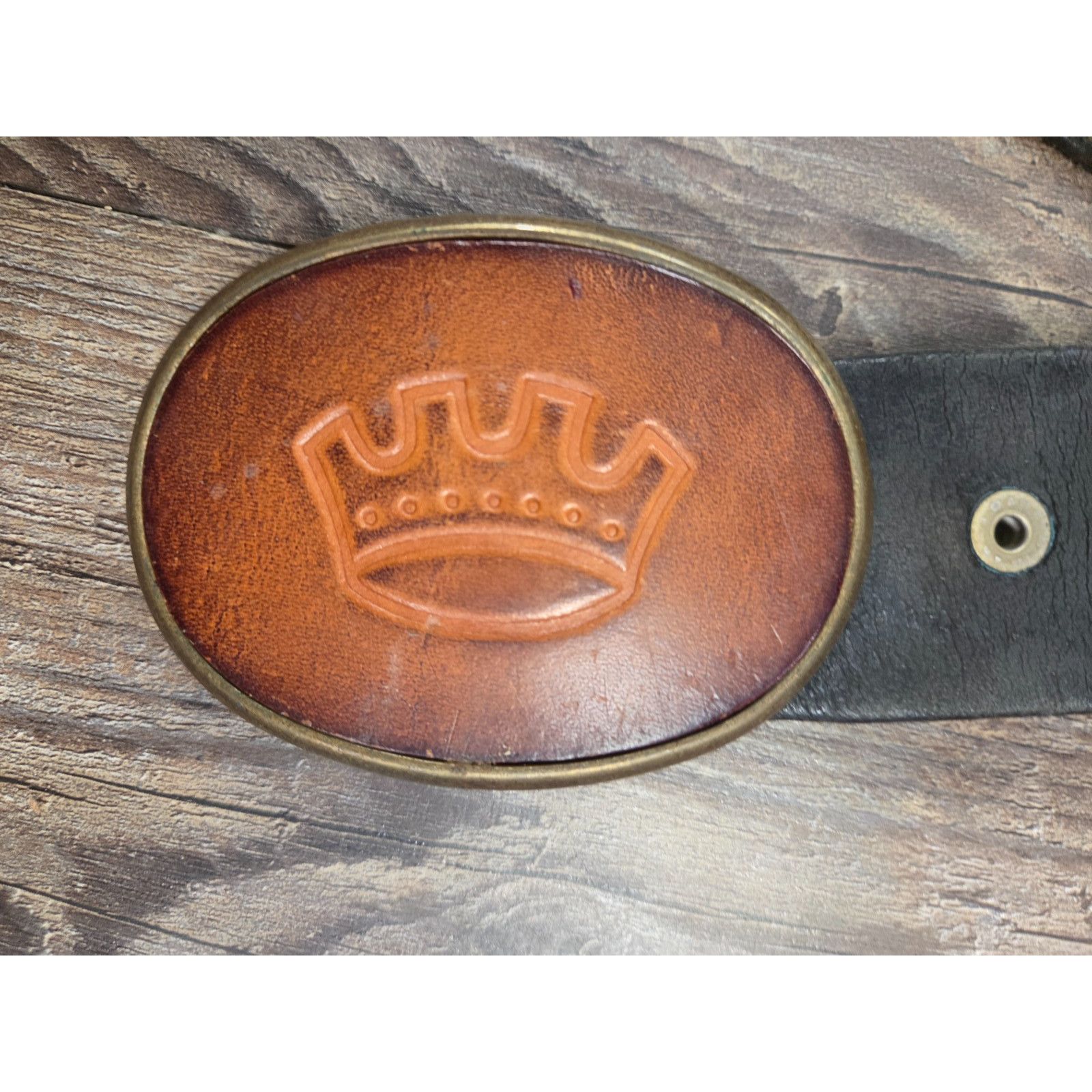 Other El Cid Black Leather Men's Vintage Belt Size 36-42" Size 36 - 2 Thumbnail
