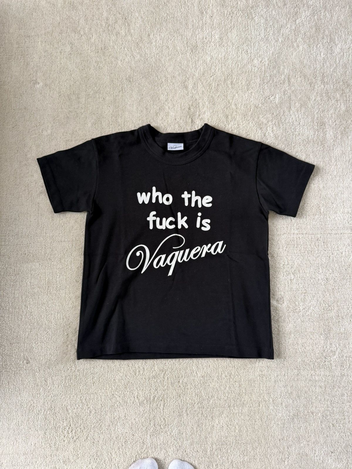 Vaquera Who TF is Vaquera Tee Black Size S / US 4 / IT 40 - 1 Thumbnail