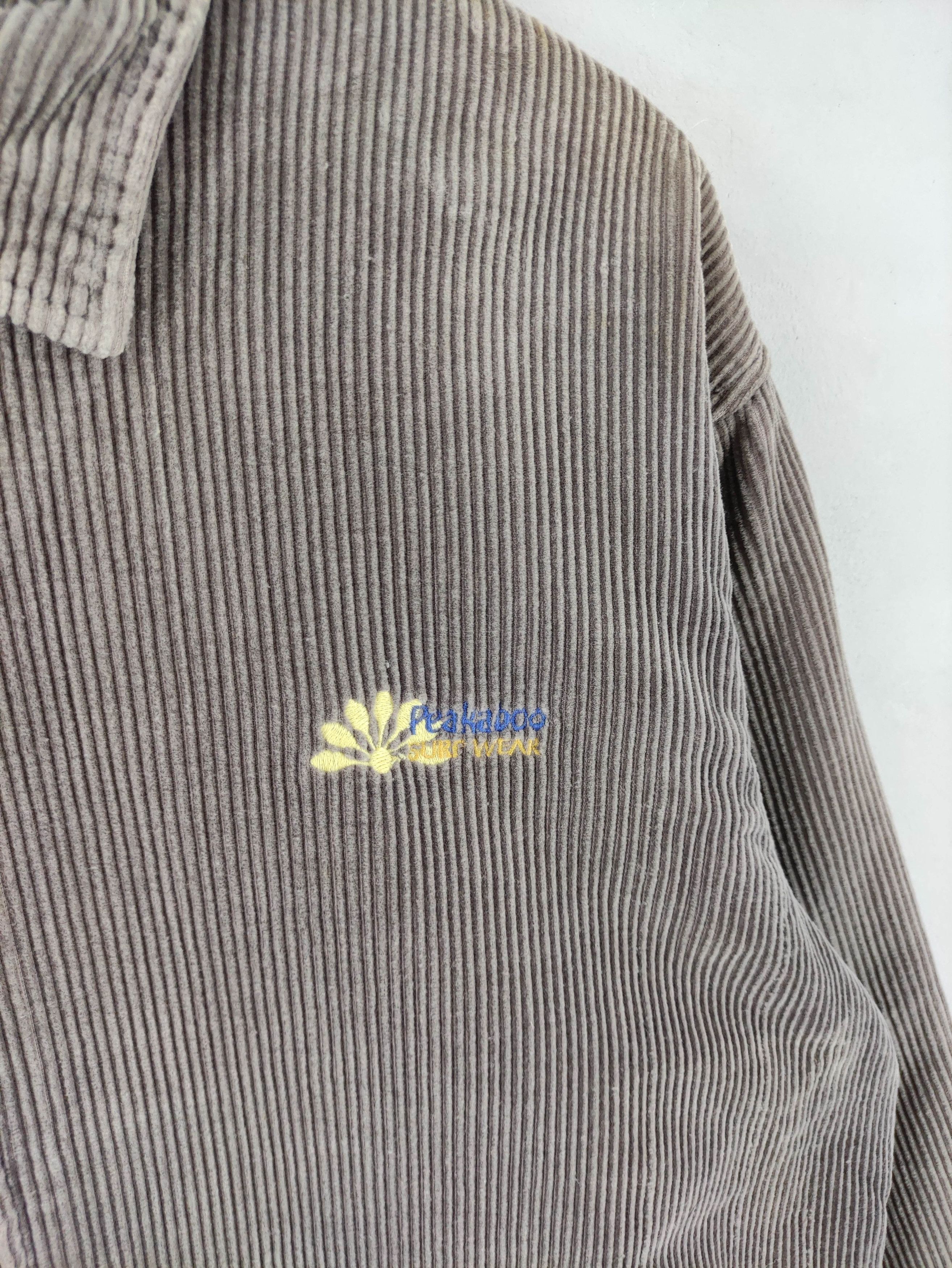 Japanese Brand Vintage Peakaboo Surf Wear Cuduroy Jacket Zipper Size US L / EU 52-54 / 3 - 4 Thumbnail